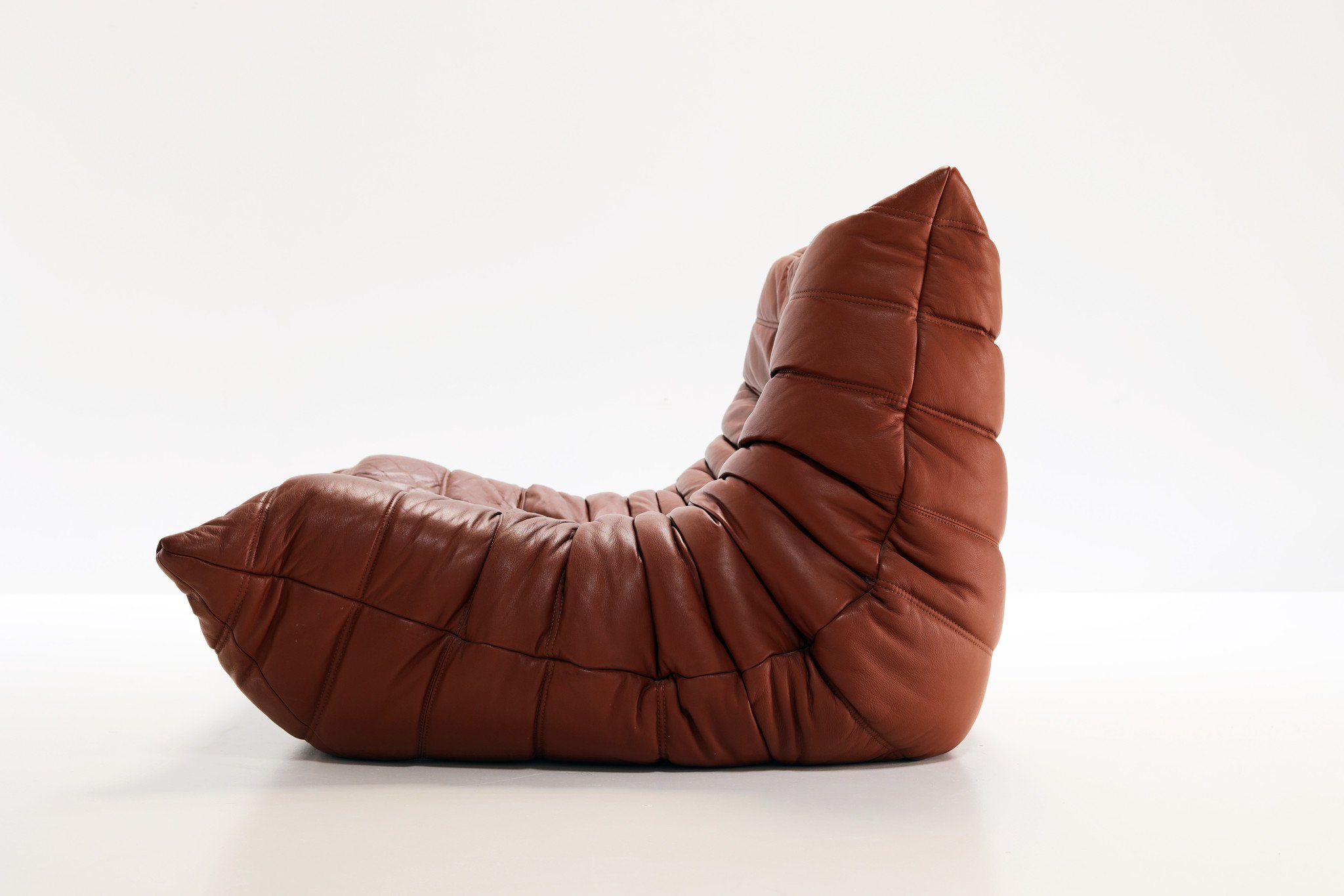 LIGNE ROSET TOGO en cuir cognac