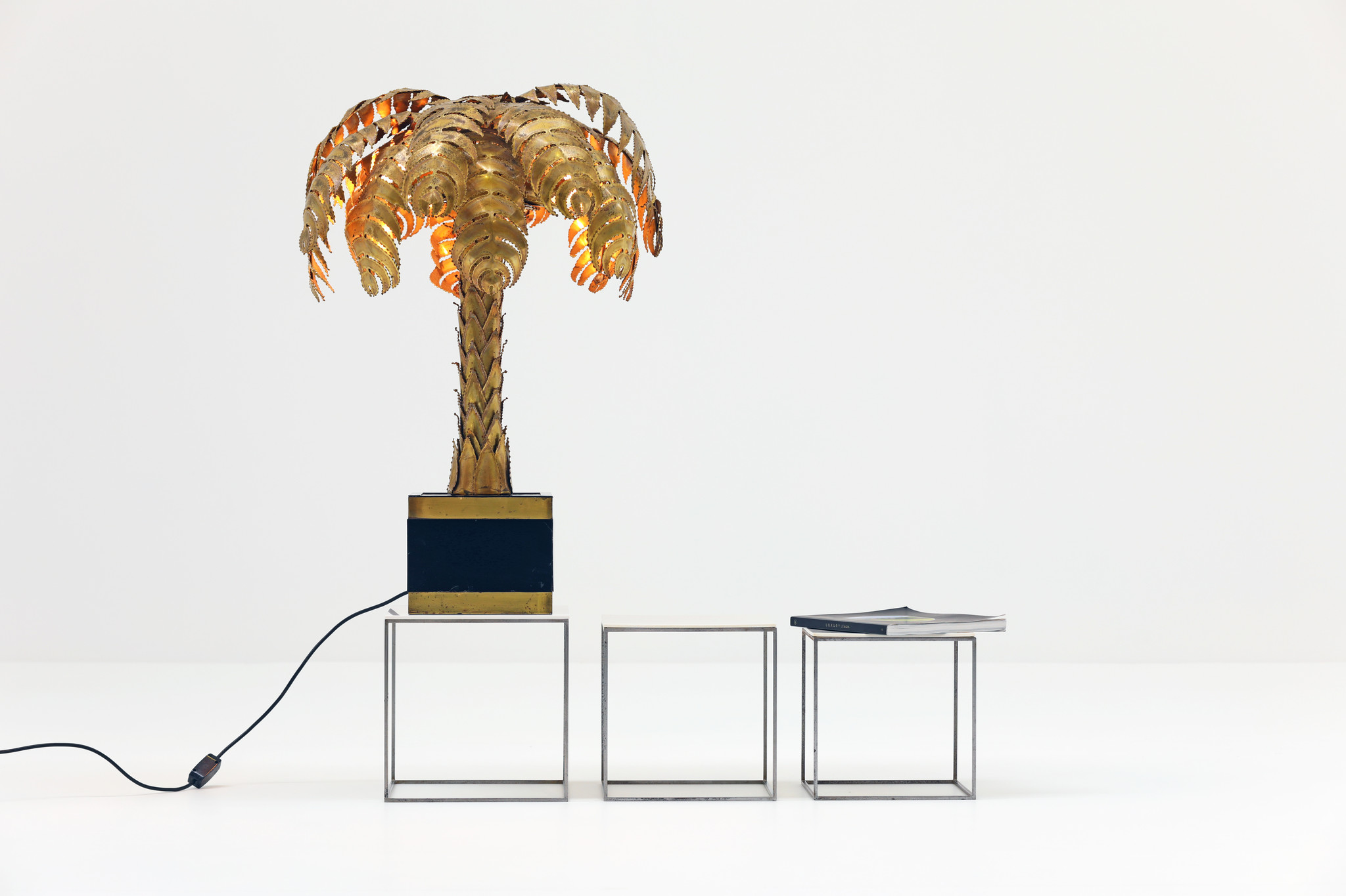 MAISON JANSEN PALM TREE LAMP, 1970'S