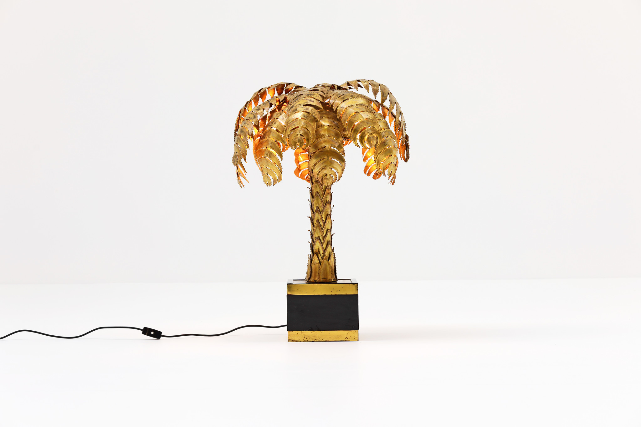 MAISON JANSEN PALM TREE LAMP, 1970'S