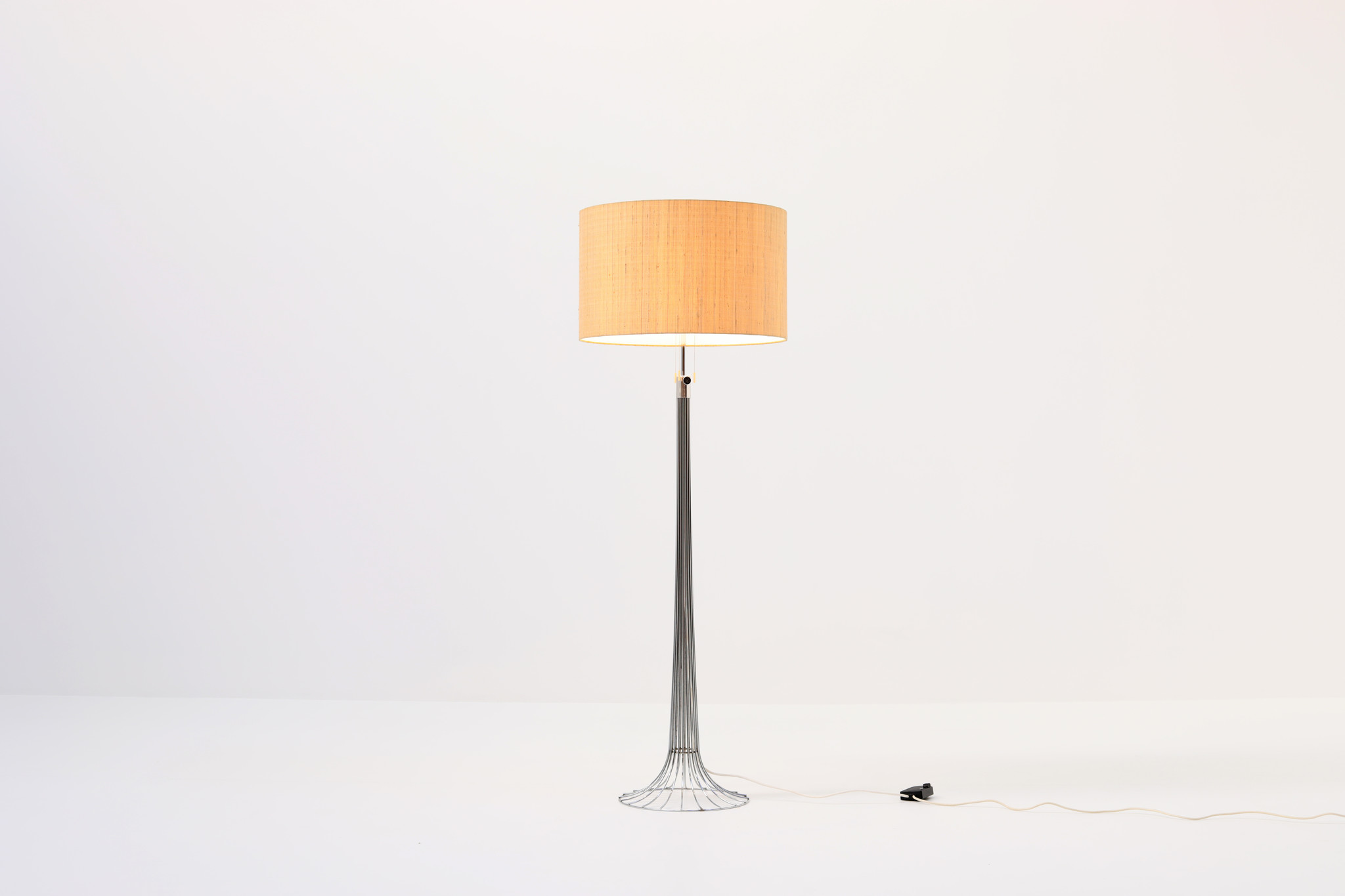 Kinkeldey Chrome Wire Floor Lamp