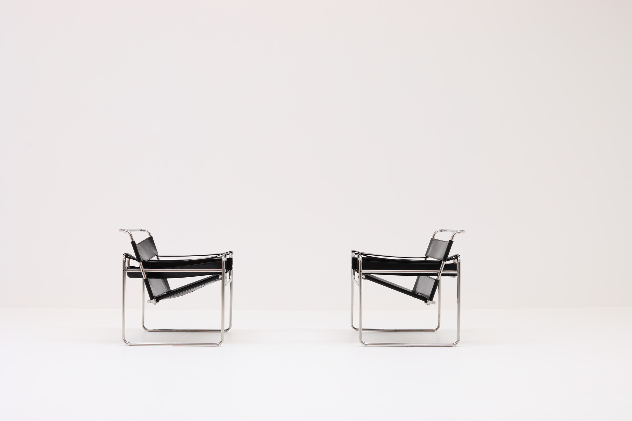 Vintage Wassily Chairs door Marcel Breuer voor Gavina
