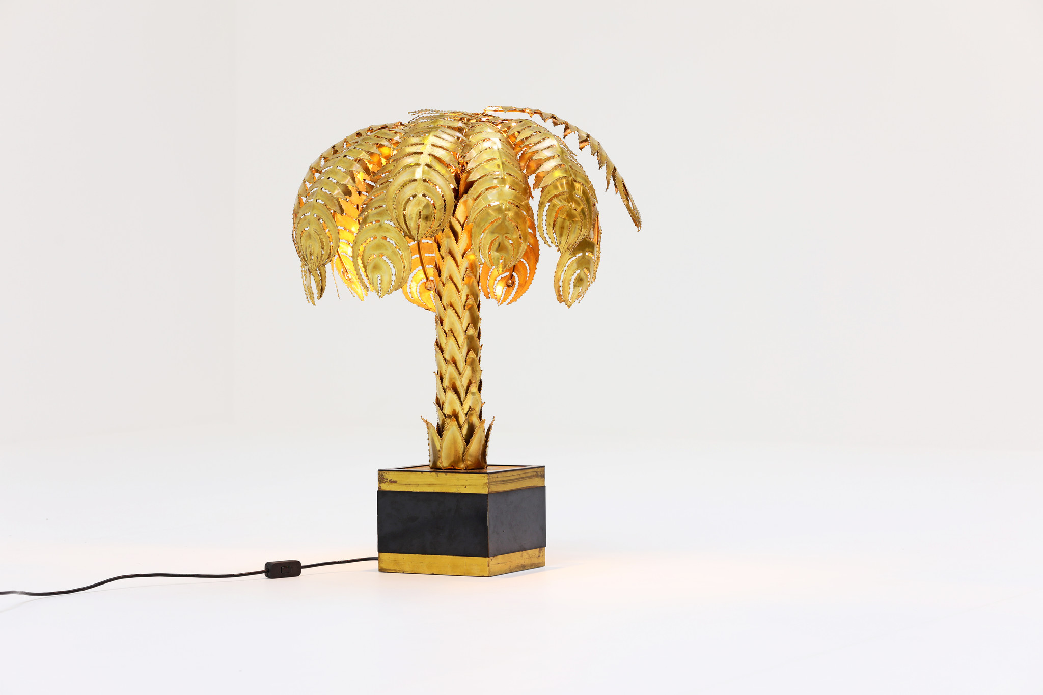 ORIGINELE MAISON JANSEN PALMBOOMLAMP, 1970'S