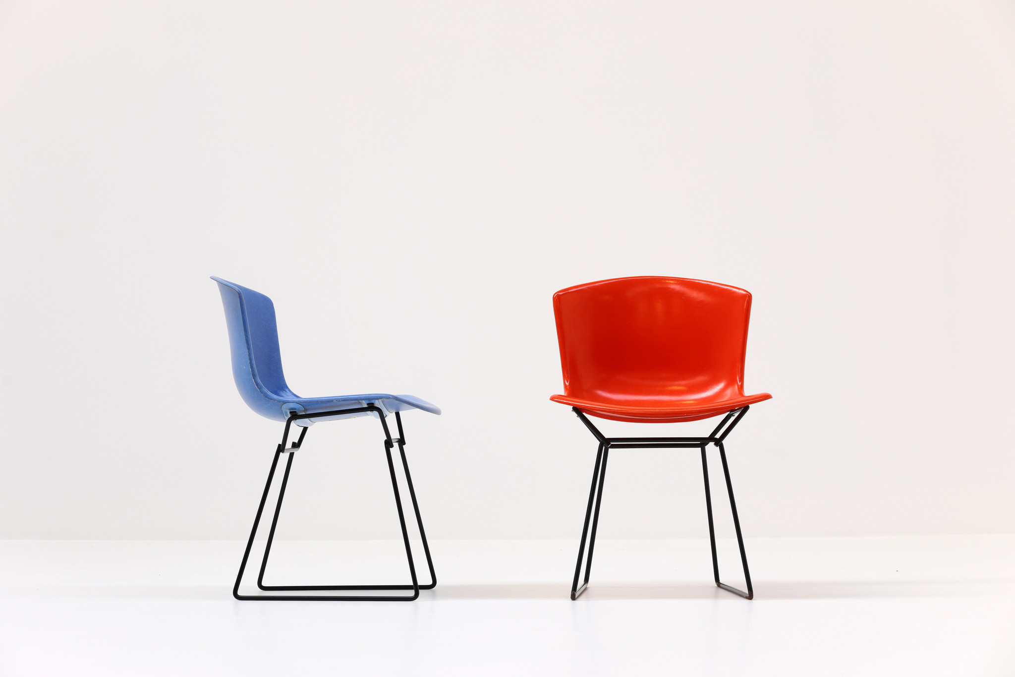 Set Side Chairs in polyester ontworpen door Harry Bertoia voor Knoll