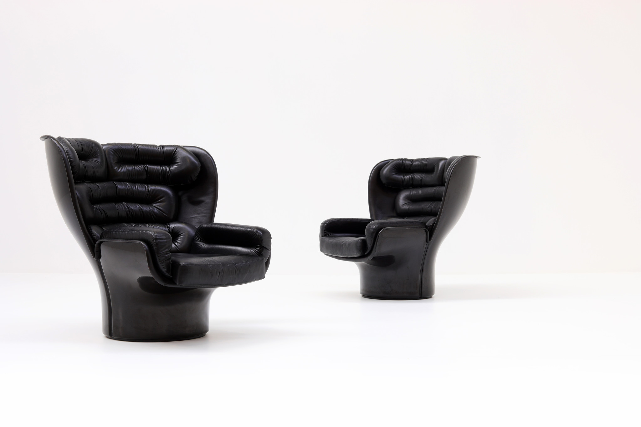 Elda Chairs ontworpen door Joe Colombo voor comfort.