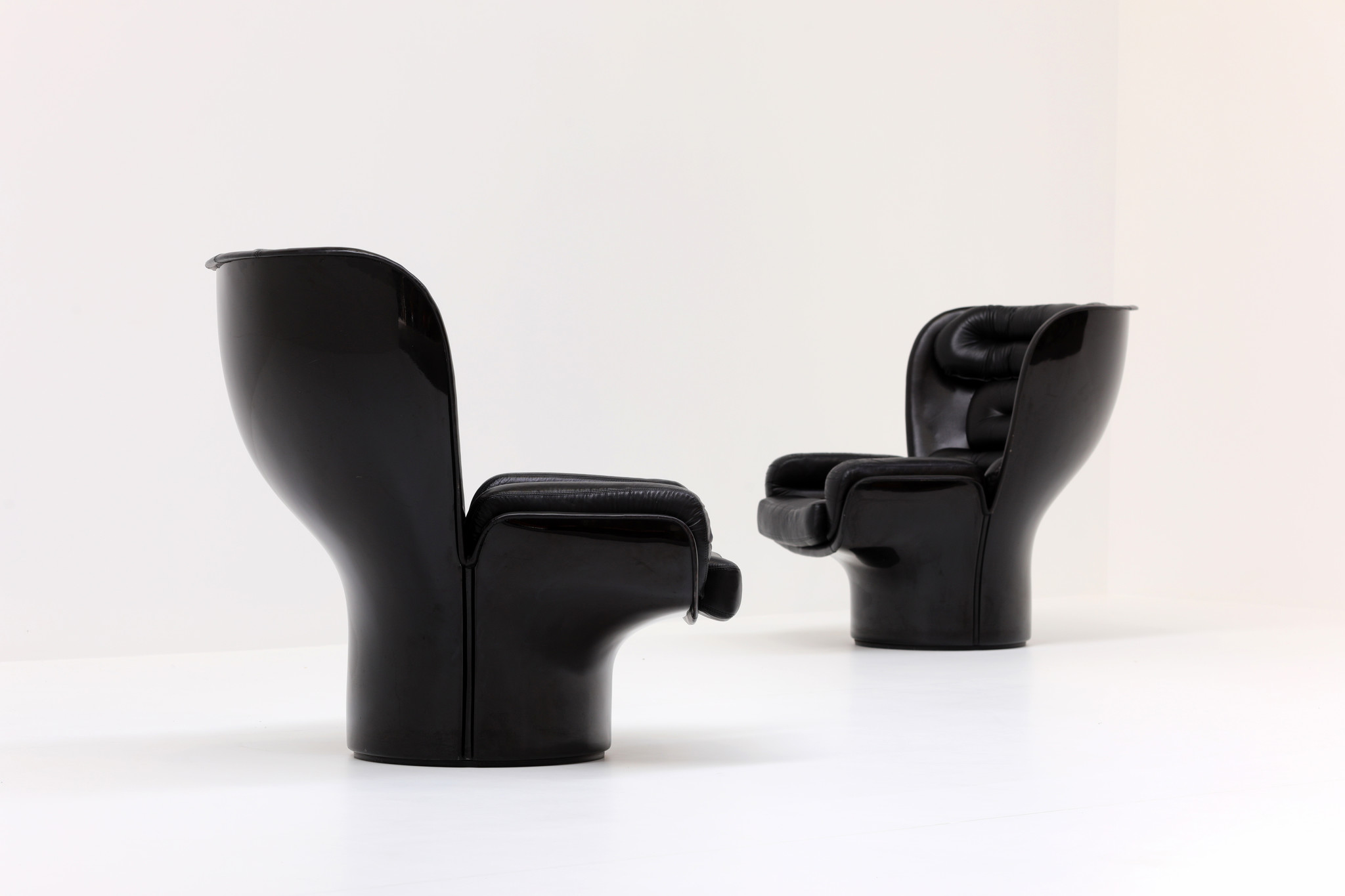 Elda Chairs ontworpen door Joe Colombo voor comfort.