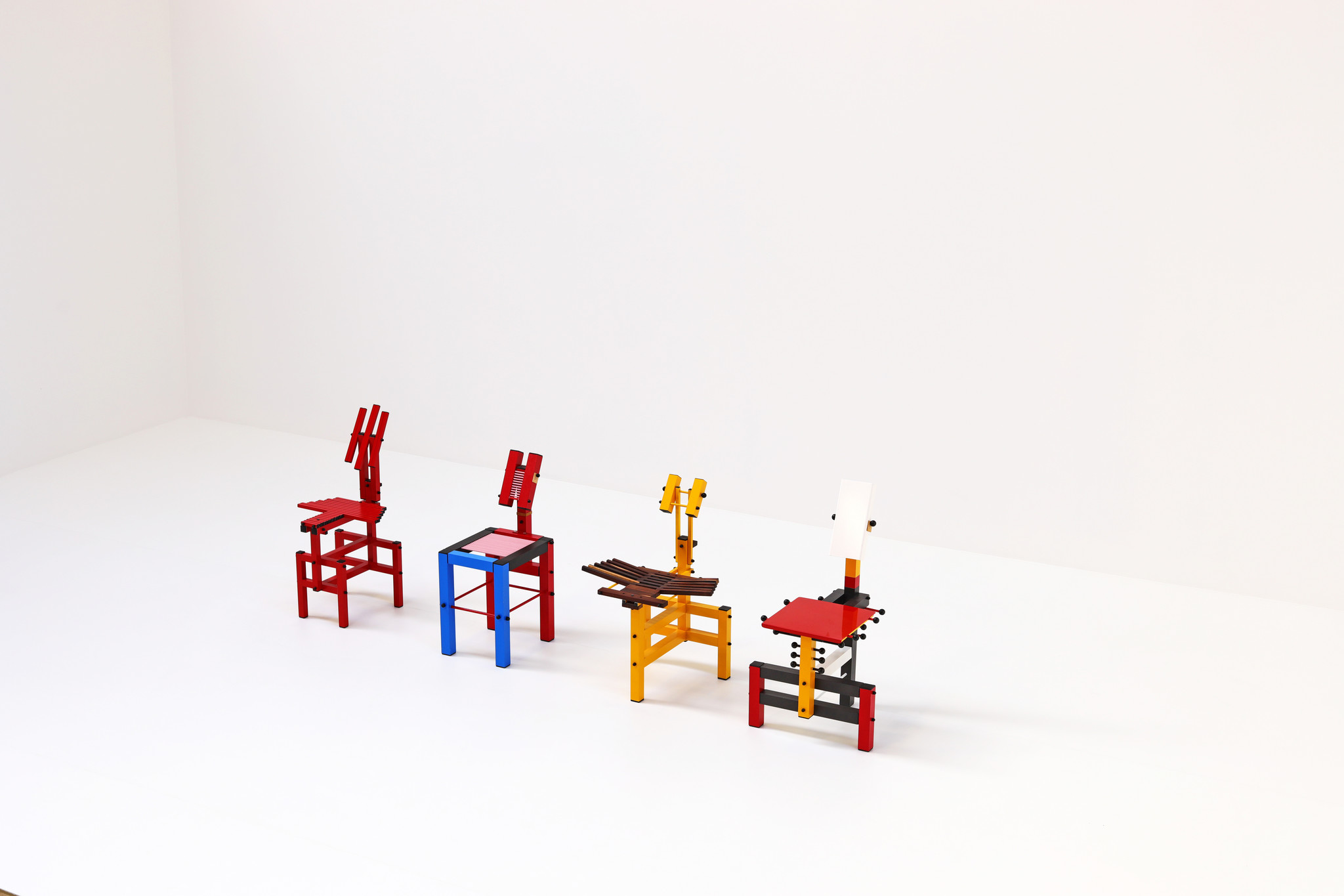 Chaises de salle à manger sculpturales par Anacleto Spazzapan