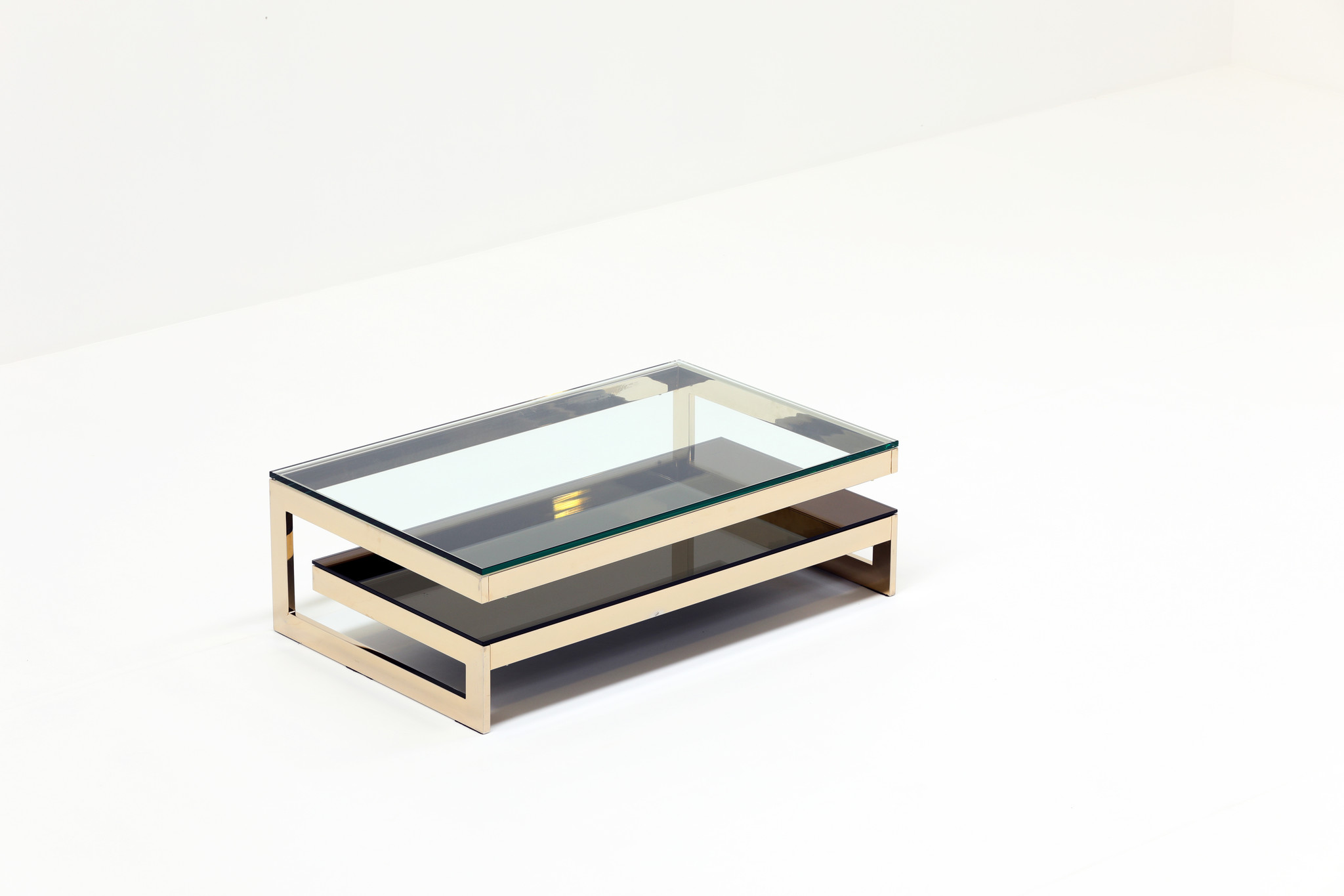 BELGO CHROM 23 CARAT FILLED G COFFEE TABLE