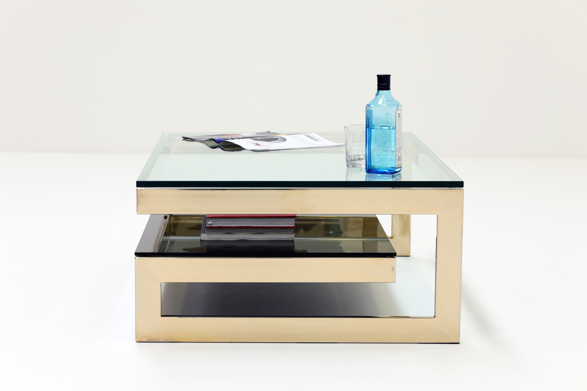 BELGO CHROM 23 CARAT FILLED G COFFEE TABLE