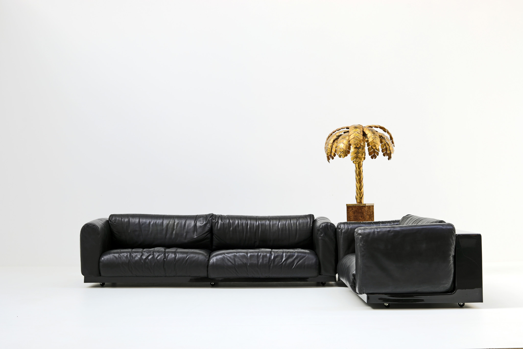 Original Maison Jansen palm lamp, 1970s