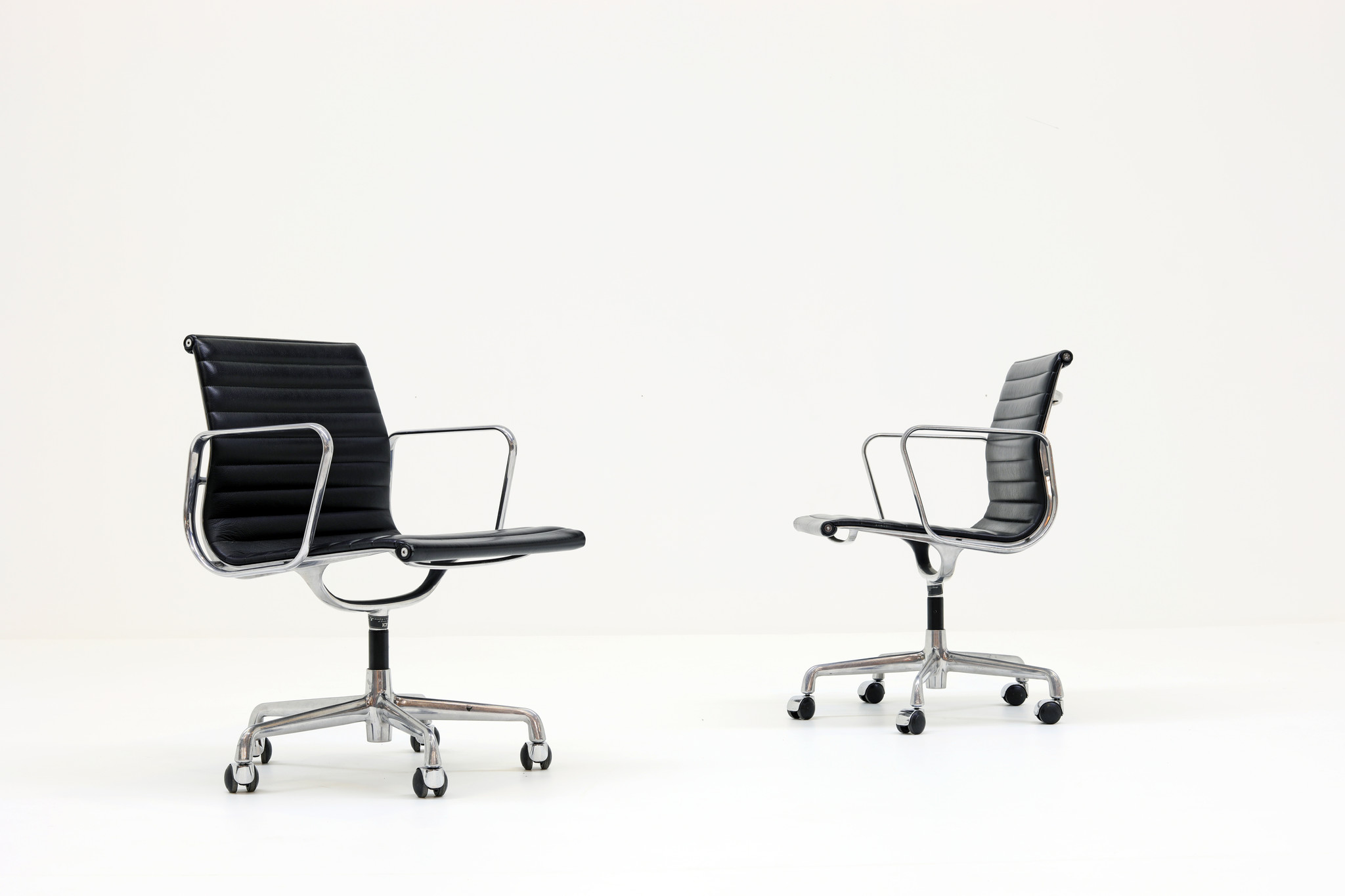 Charles Eames office chair in black leather