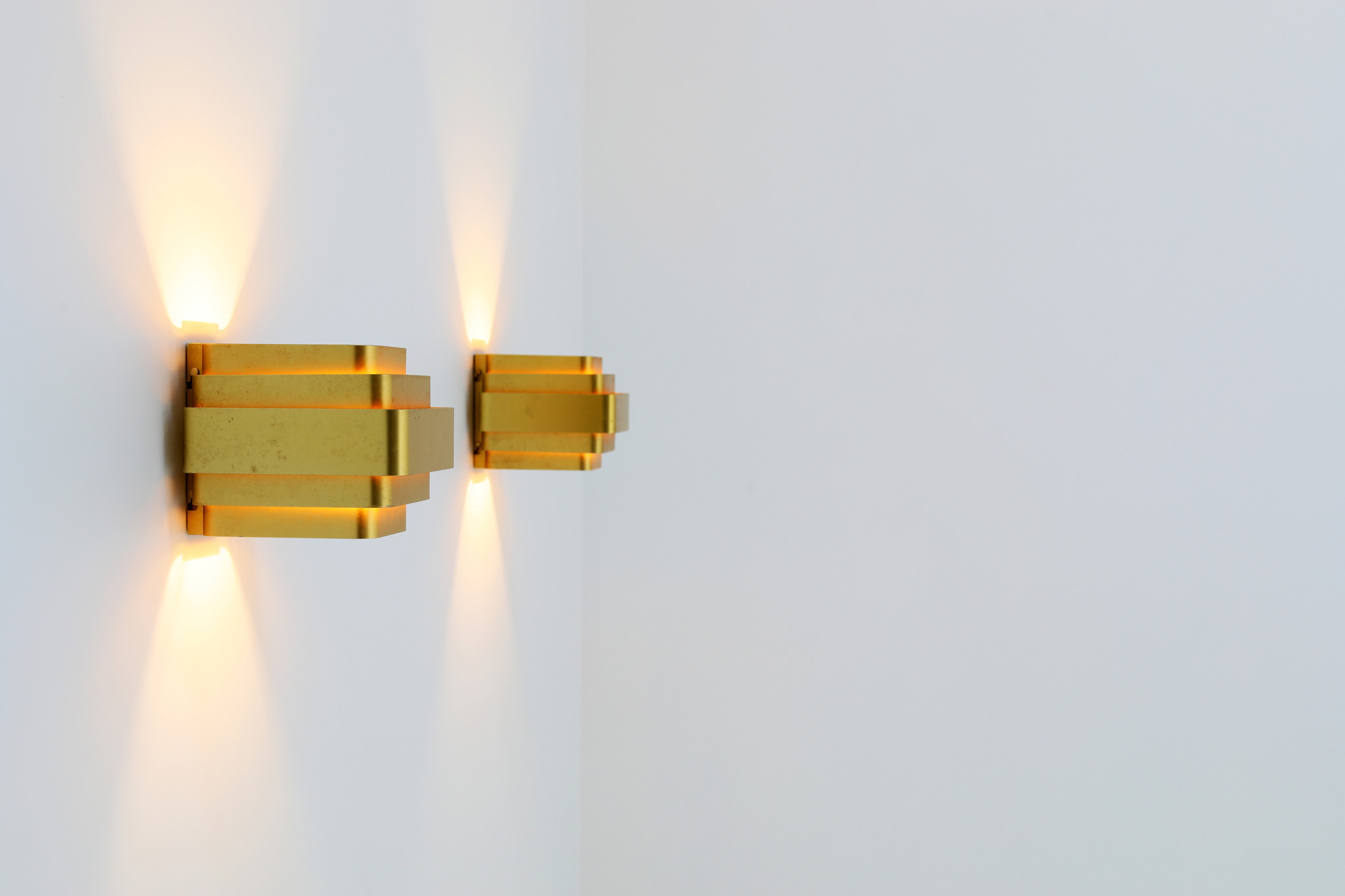 Jules Wabbes Alu wall lamps