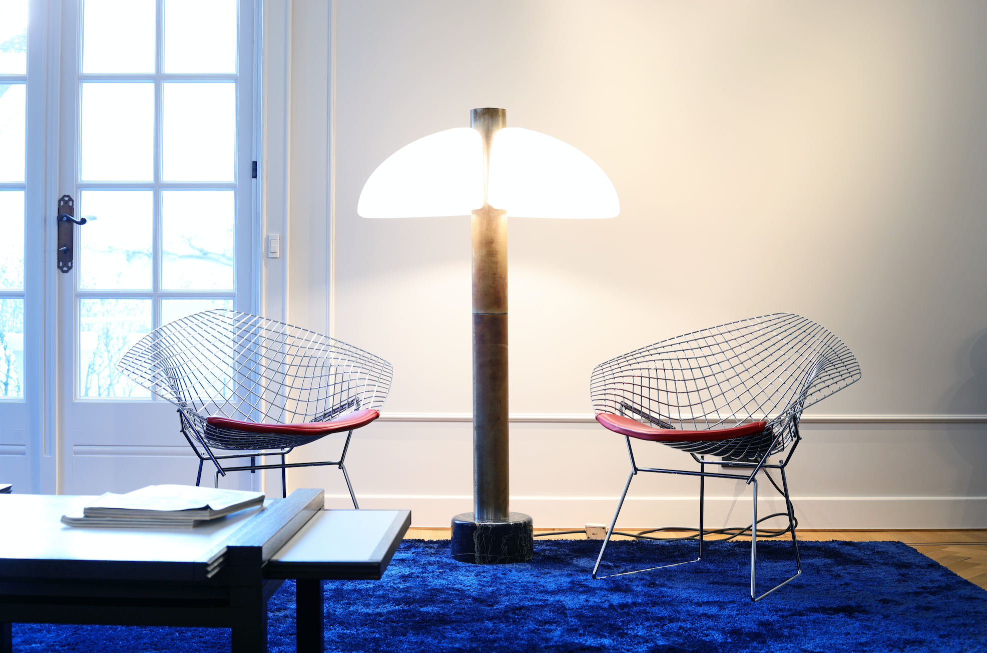 Diamond chairs by Harry Bertoia for Knoll, 1952