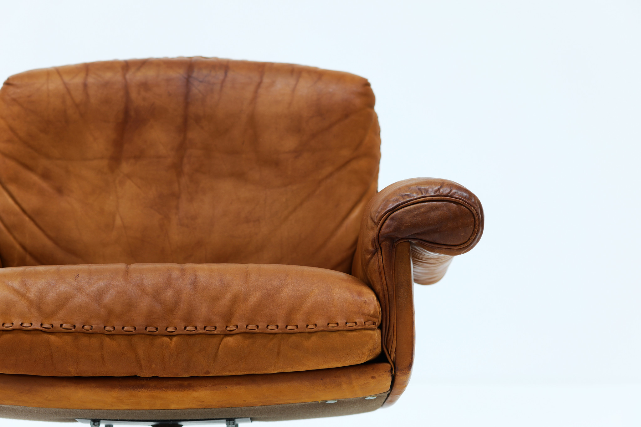 Vintage De Sede Clubs DS31 en cuir naturel cognac