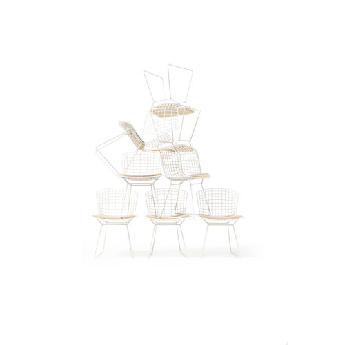 Set Bertoia side chairs