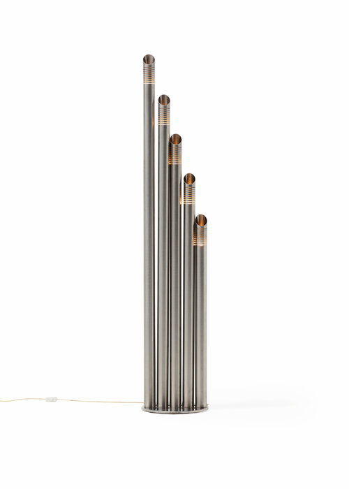 Floor lamp stainless steel R.Fontana