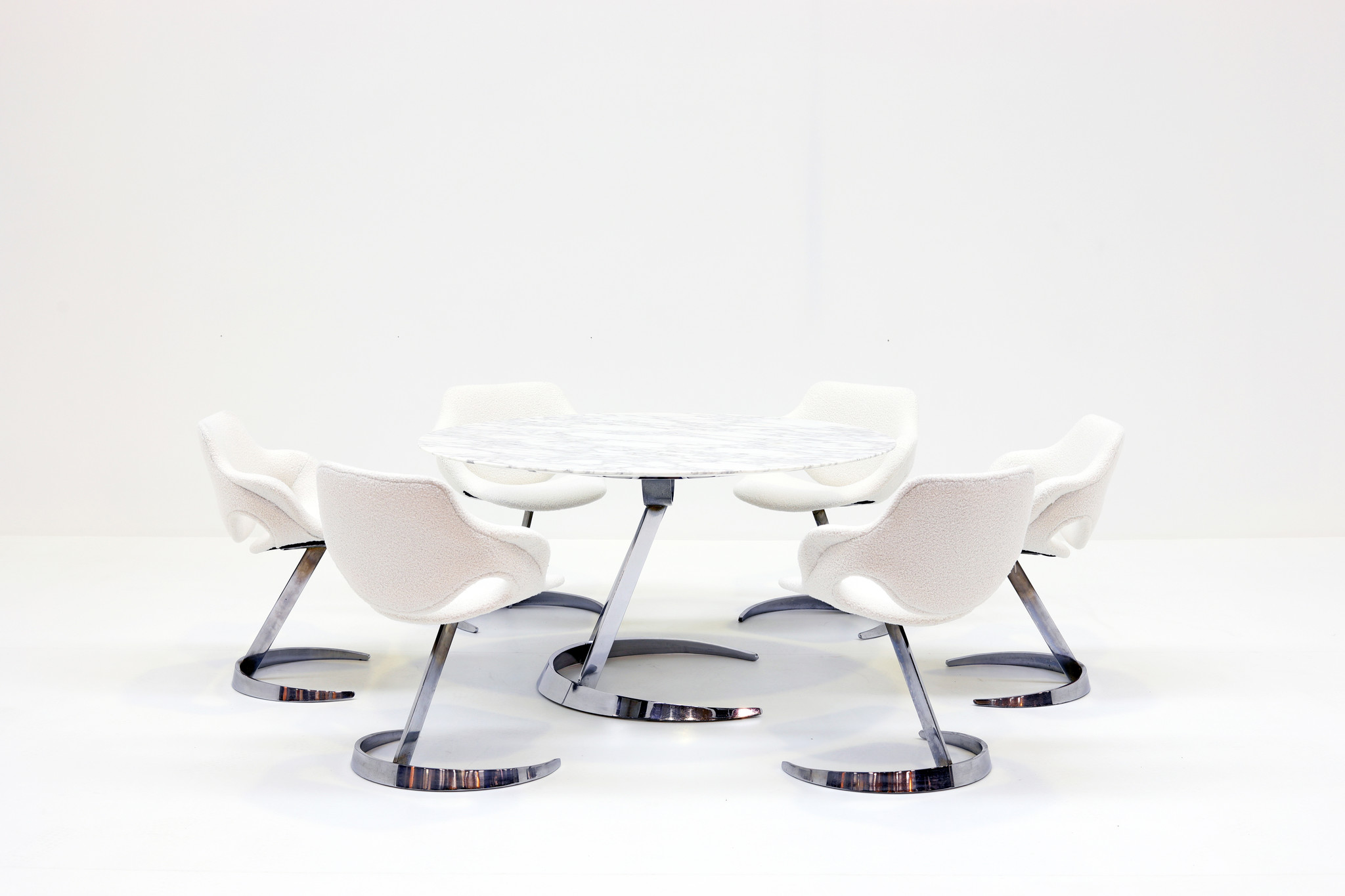 Dining set by Boris Tabacoff voor Mobilier Modulaire Moderne, 1970's