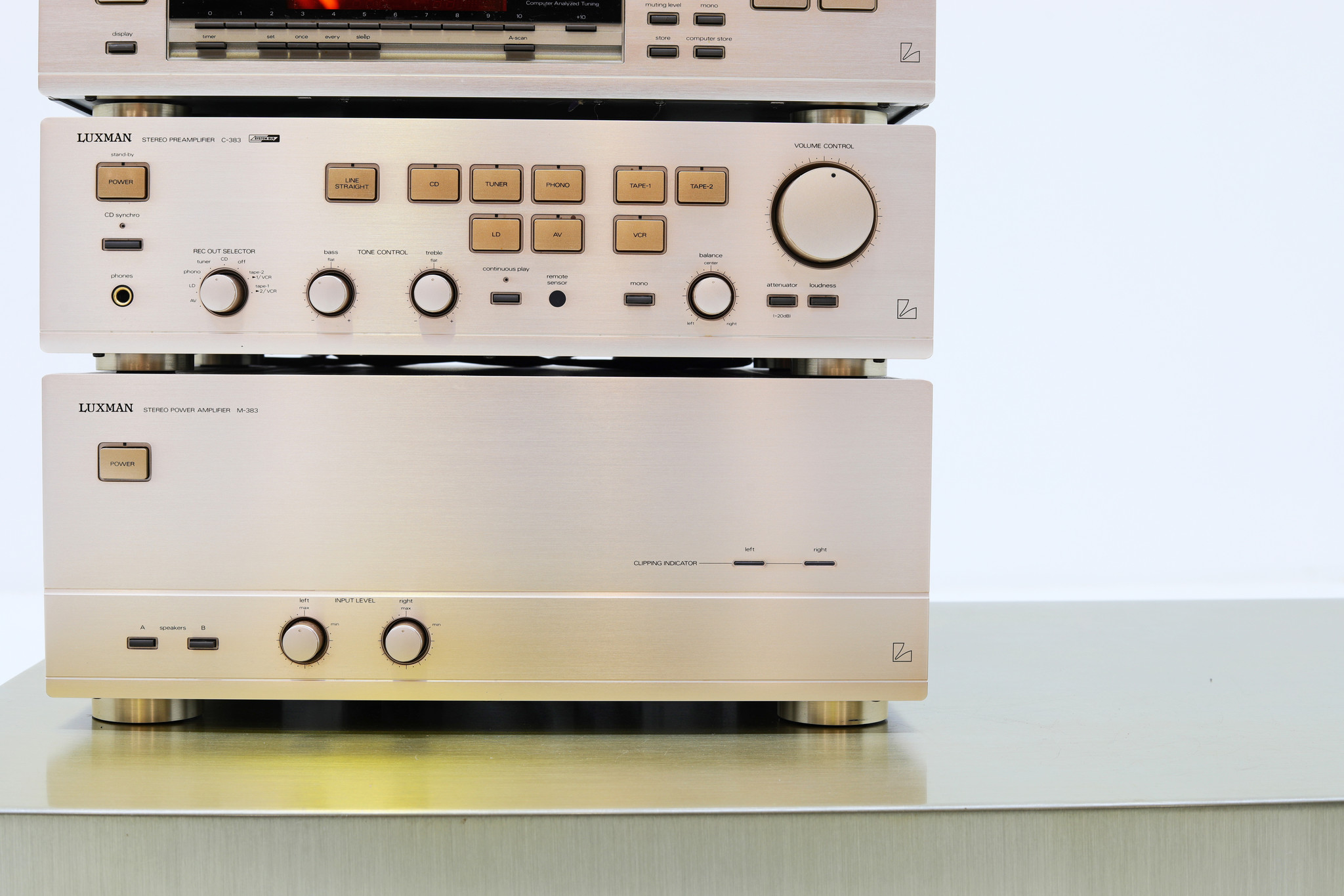 Luxman stereo "300 GOLD Serie" tower, 1990's