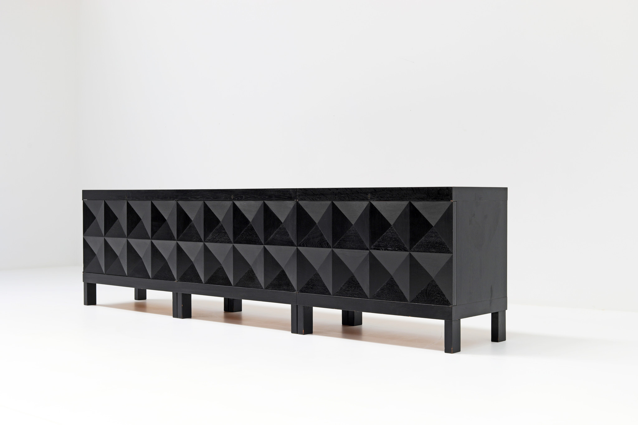 Belgium brutalist sideboard en barkast, 1960's