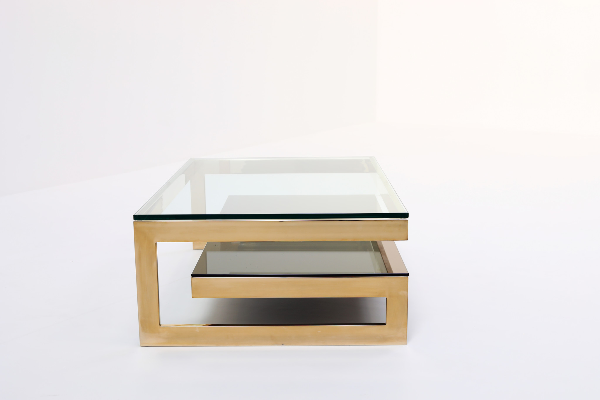 BELGO CHROM 23 CARAT FILLED G COFFEE TABLE