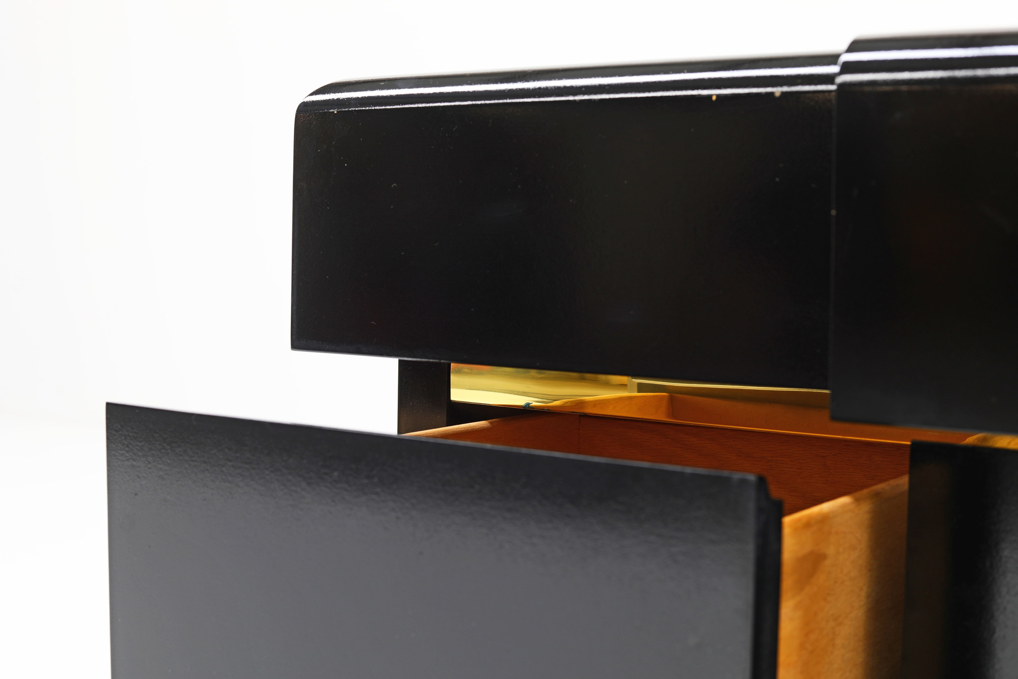 Black lacquered sideboard, 1970's