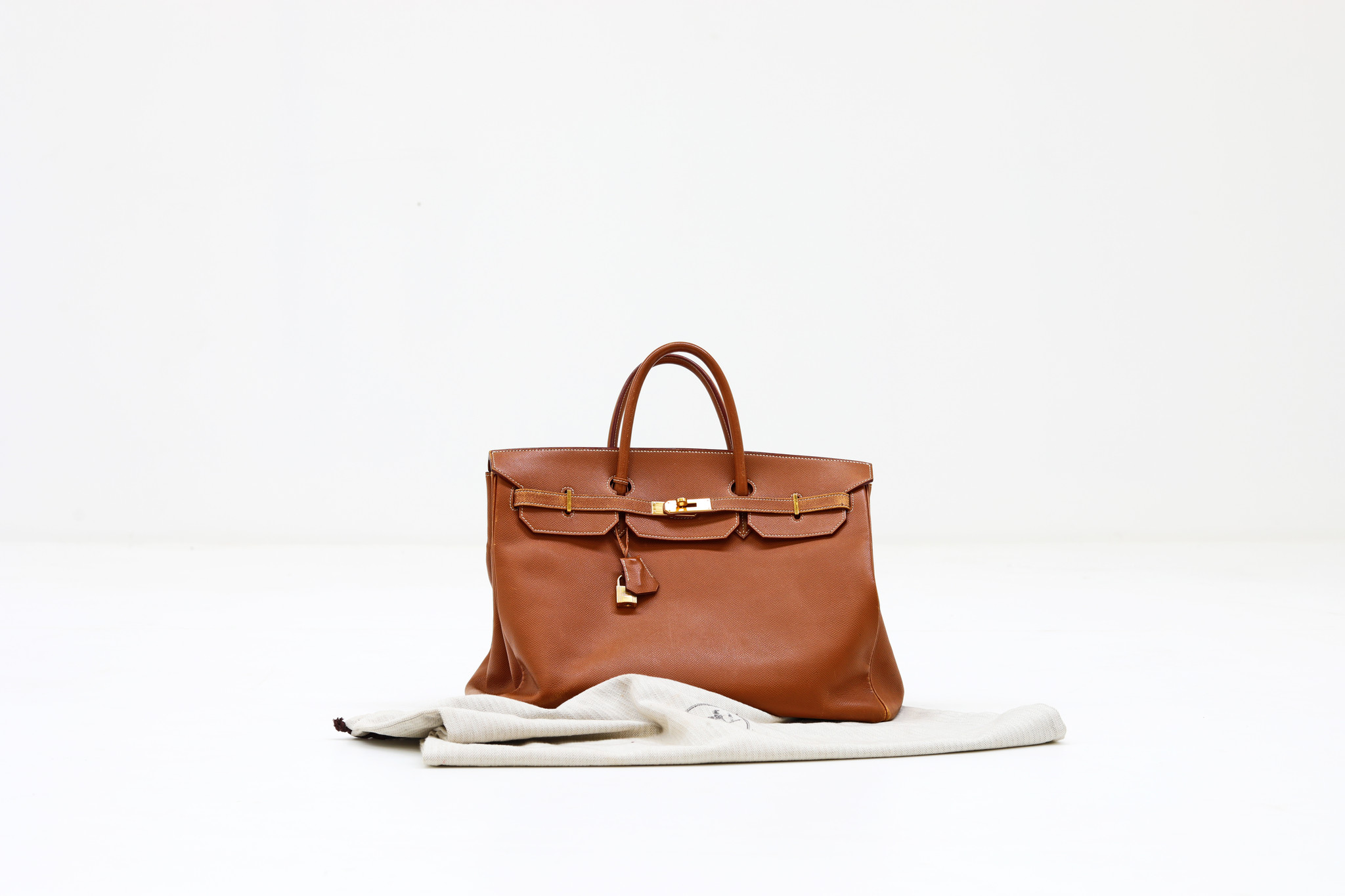 Cognac leather Hermes Berkin, 1999