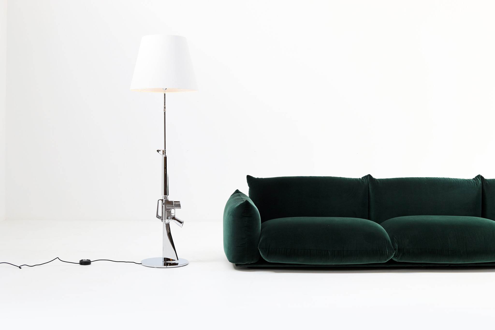 Gun floor lamp by Philippe Starck for FLOS