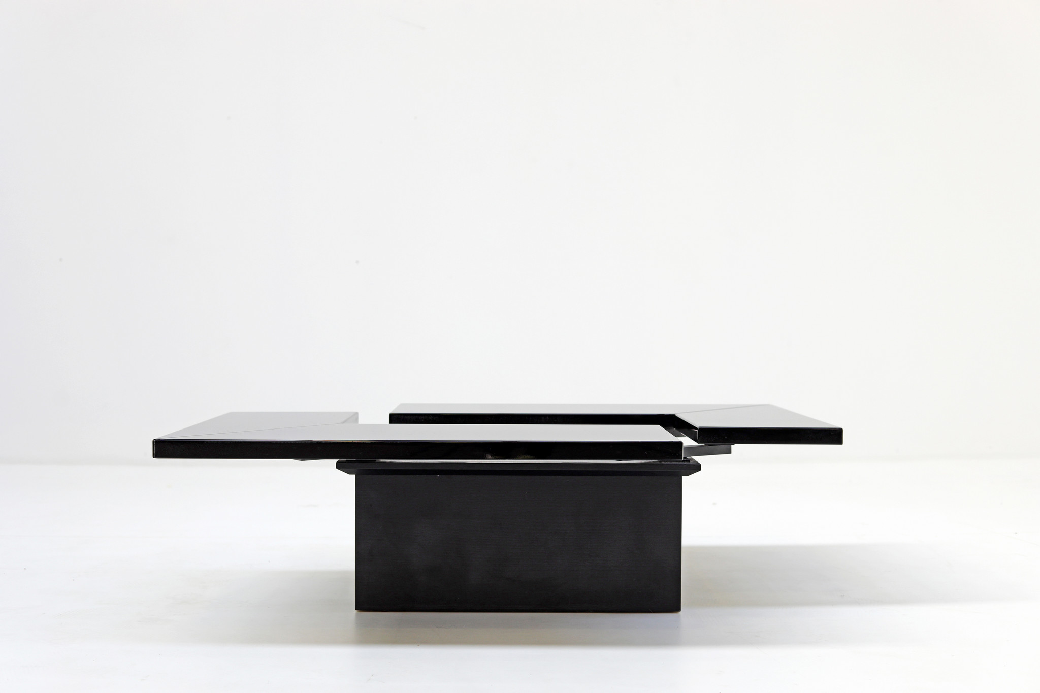 Table basse Paul Michel avec bar caché, années 1970