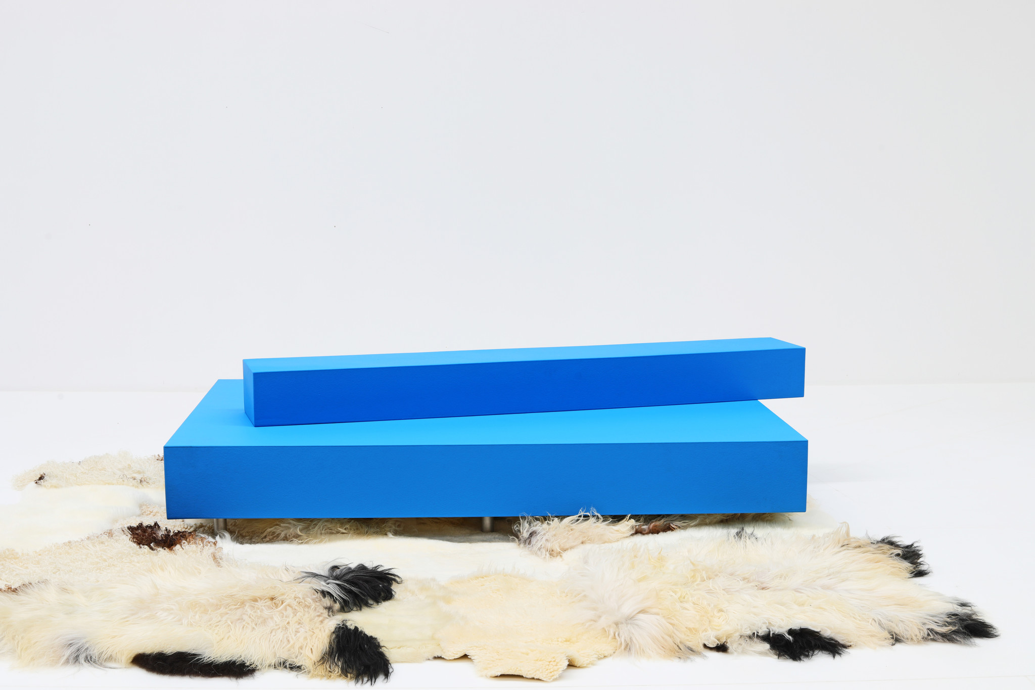 Maarten Van Severen Blue Bench for the MVS Foundation