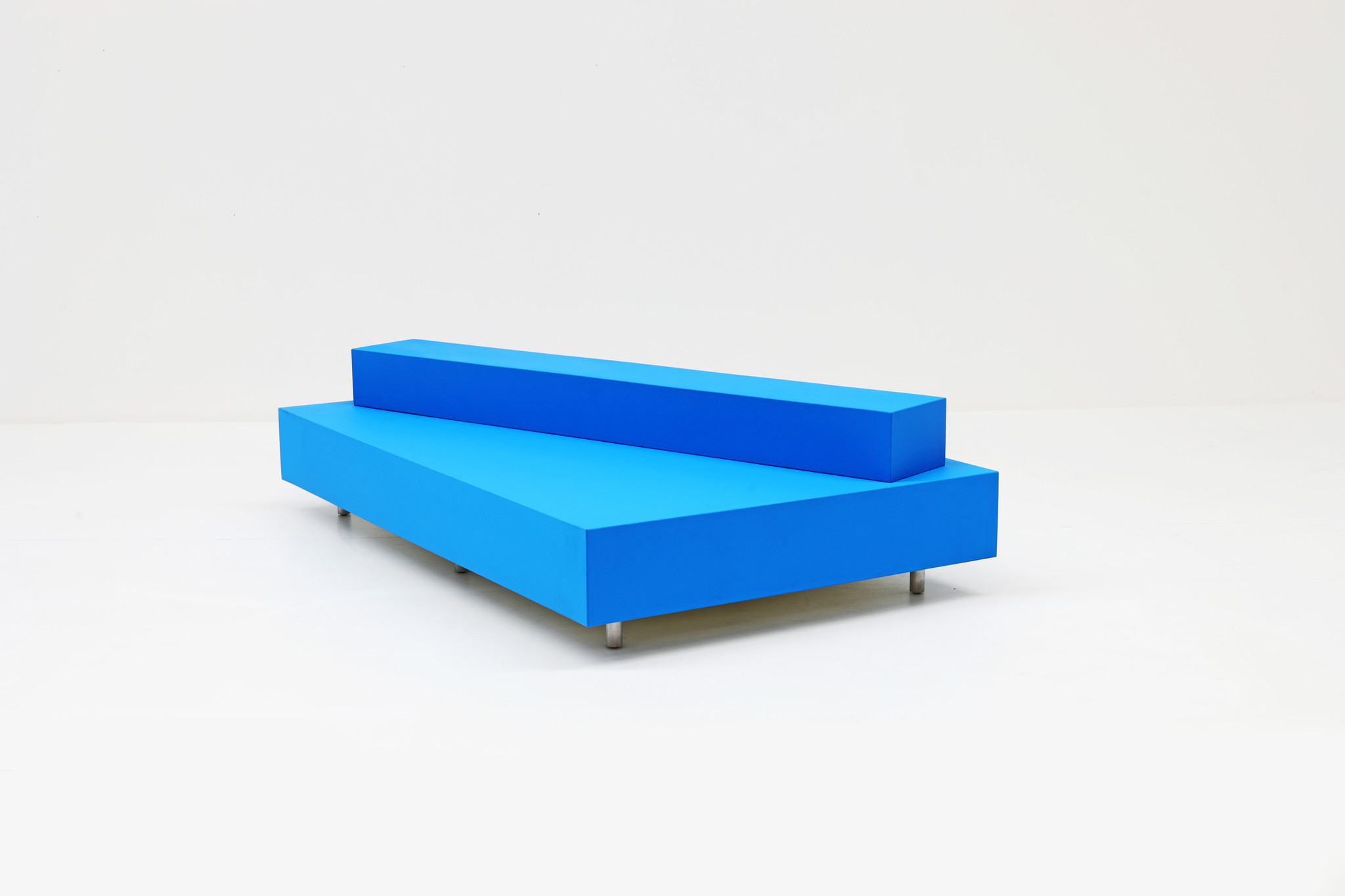 Maarten Van Severen Blue Bench for the MVS Foundation