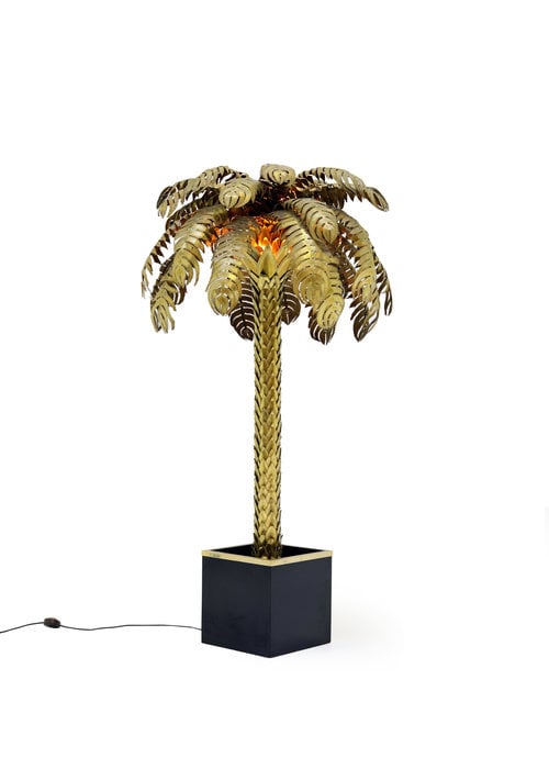 XXL Maison Jansen palm lamp