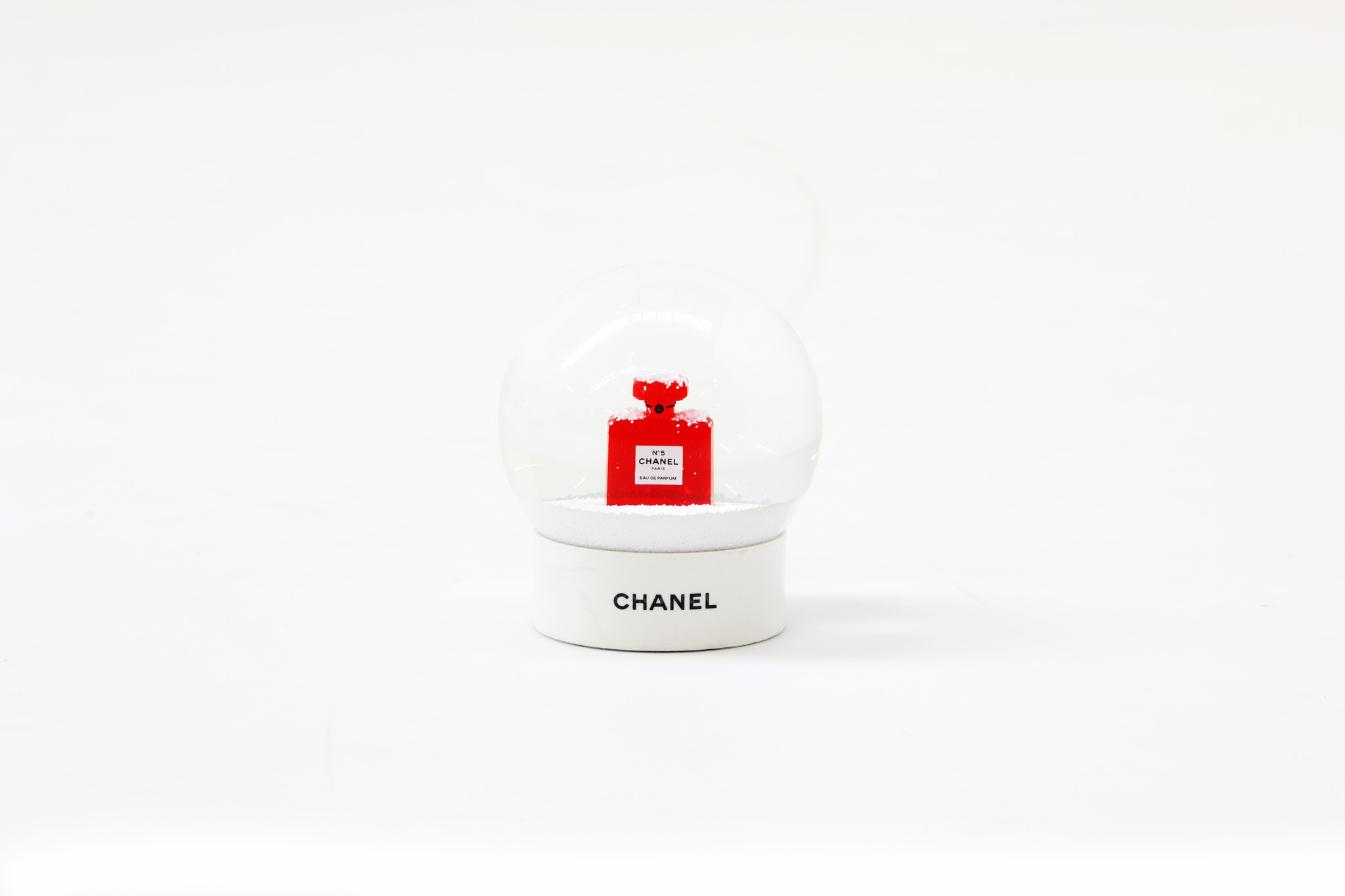 Chanel snow globe glass