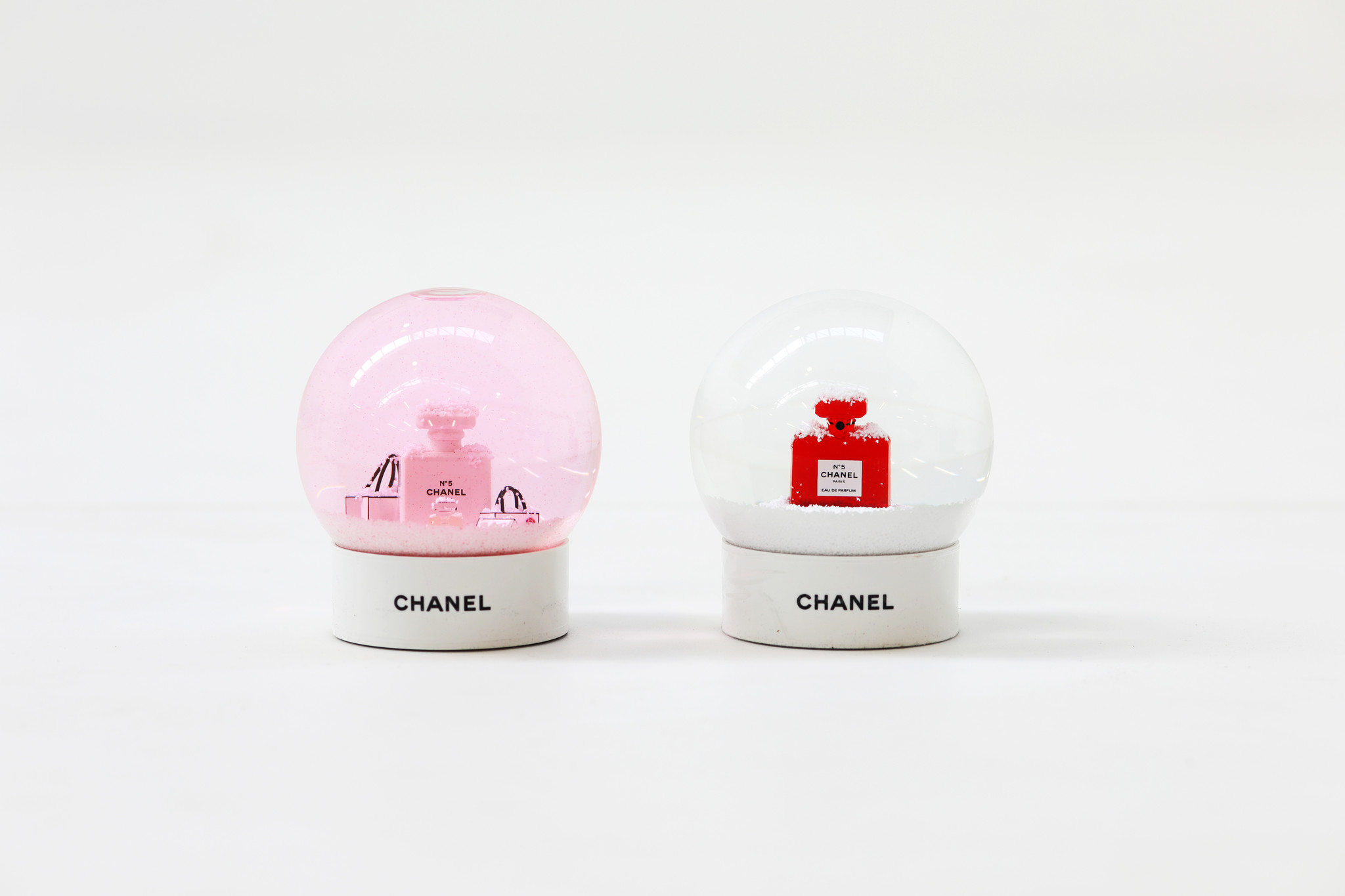 Chanel snow globe glass