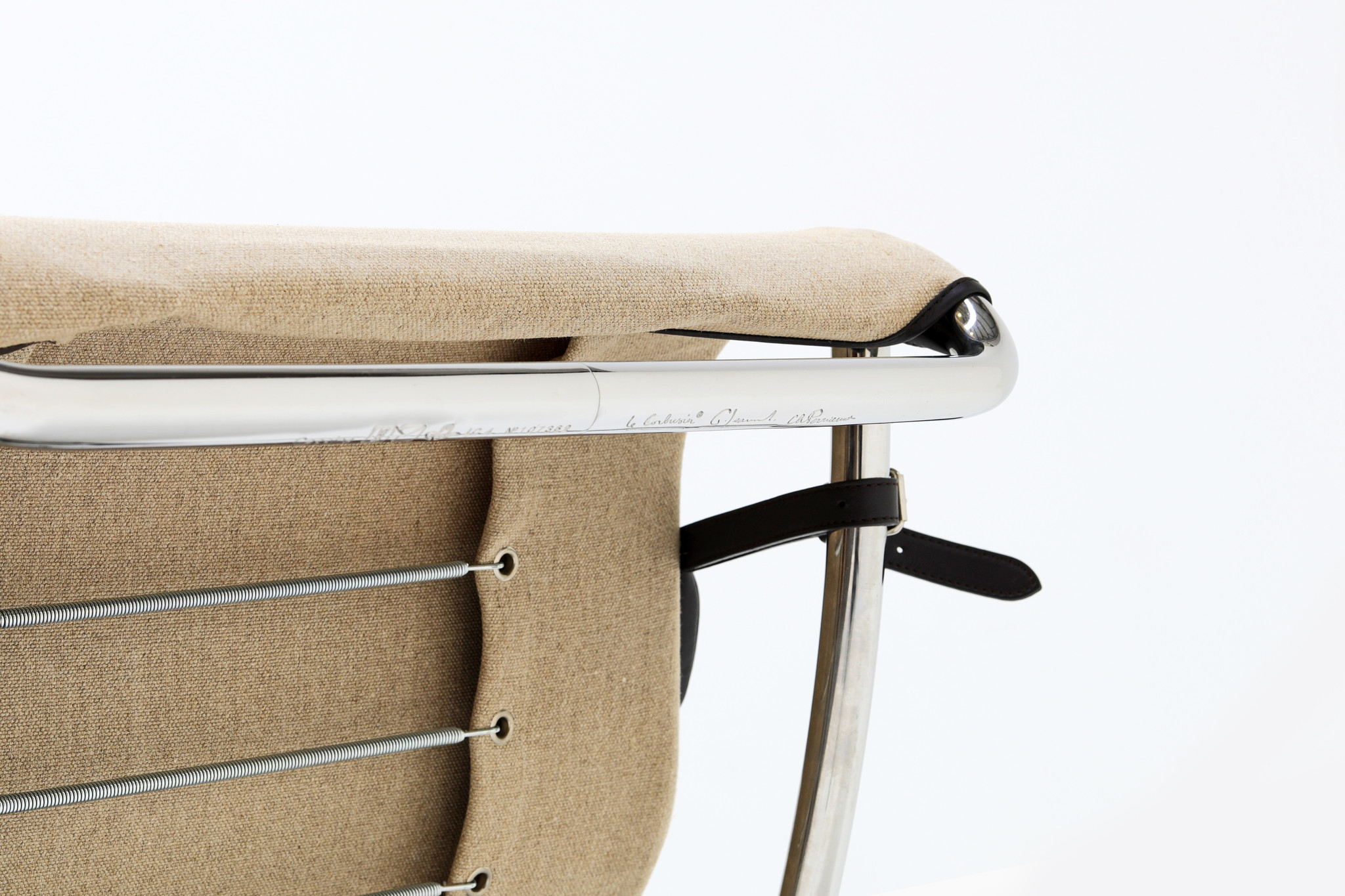 Canvas Chaise Longue ontworpen door Le Corbusier lc4 voor Cassina