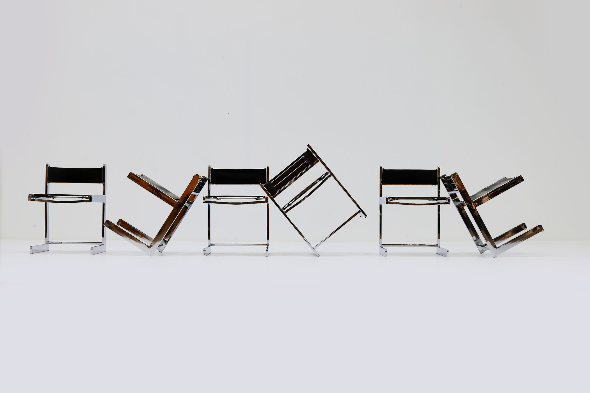 Belgische  Brutalistische stoelen, 1976