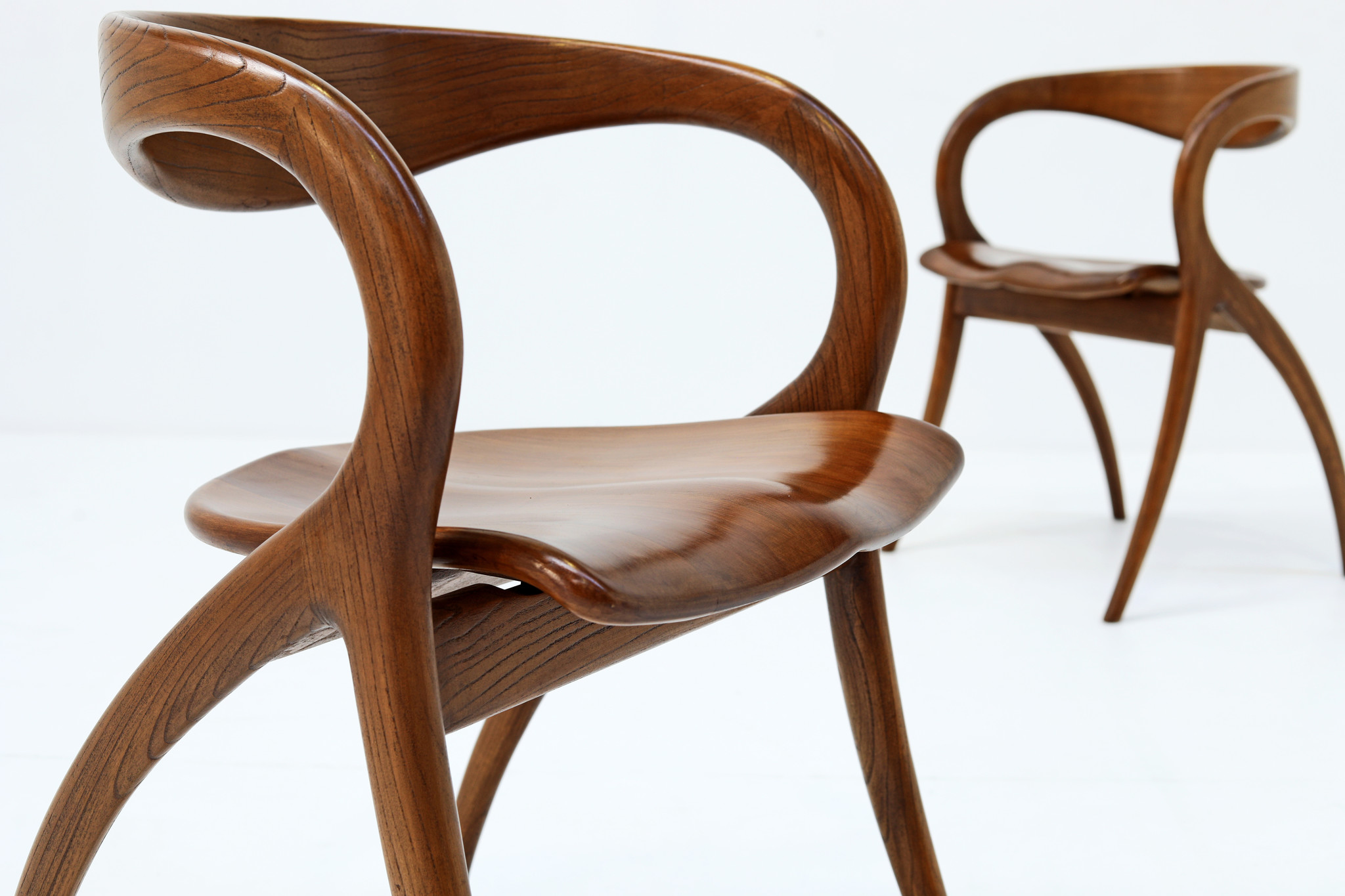 Italian Sculptural Chairs by A. Sibau