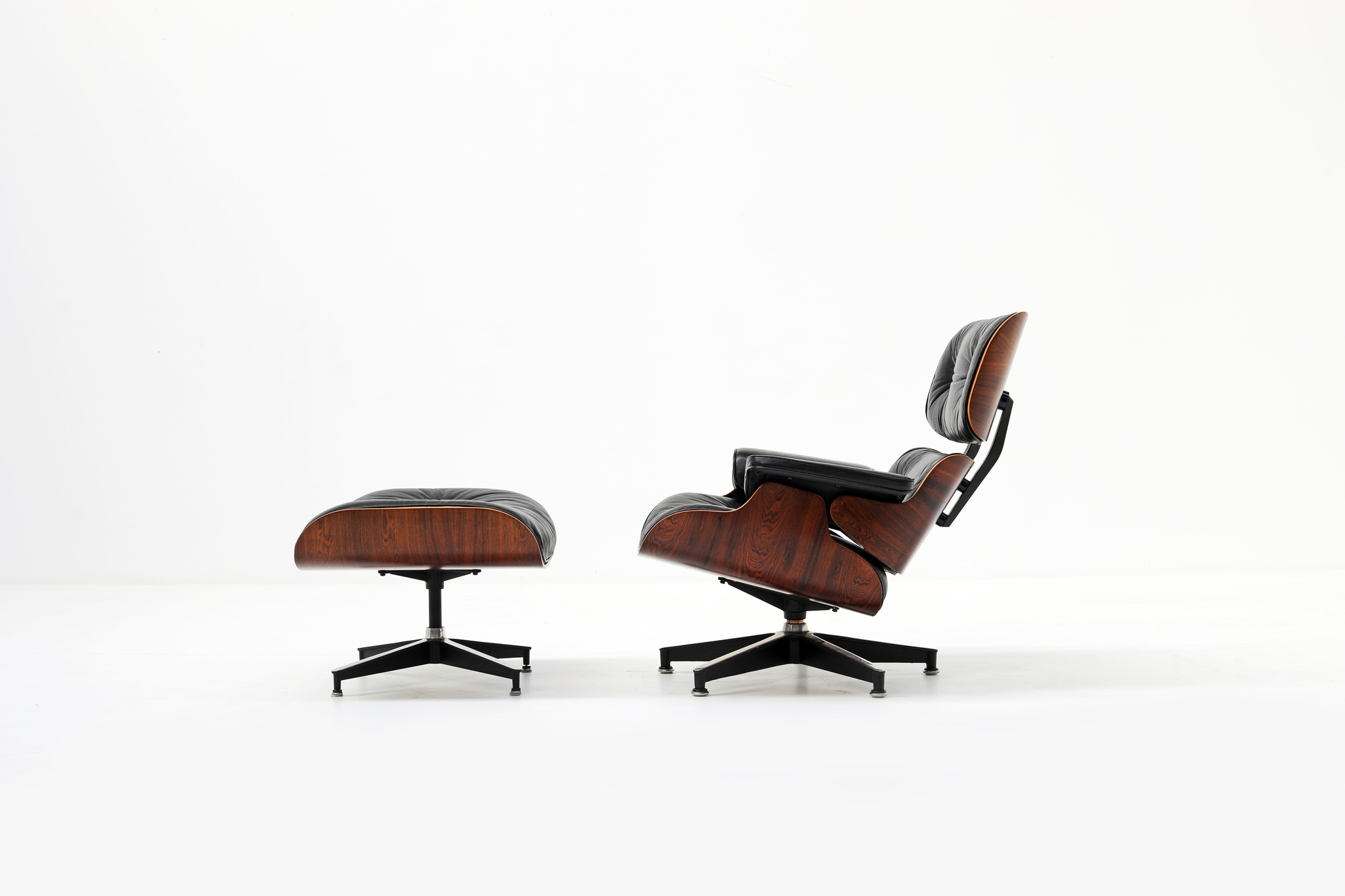 Fauteuil lounge vintage Eames en palissandre pour Herman Miller, 1980