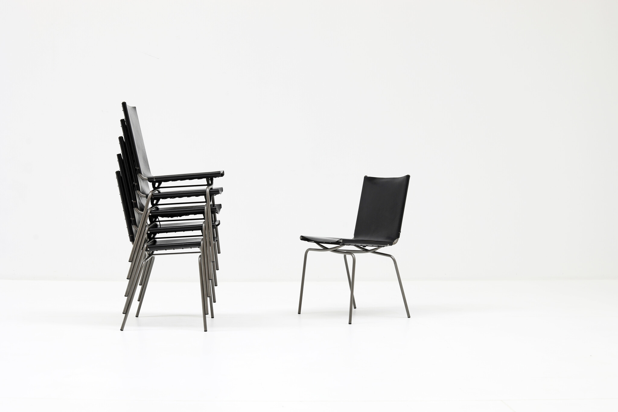 Fabiaan Van Severen "Crossed Leg" dining room chairs