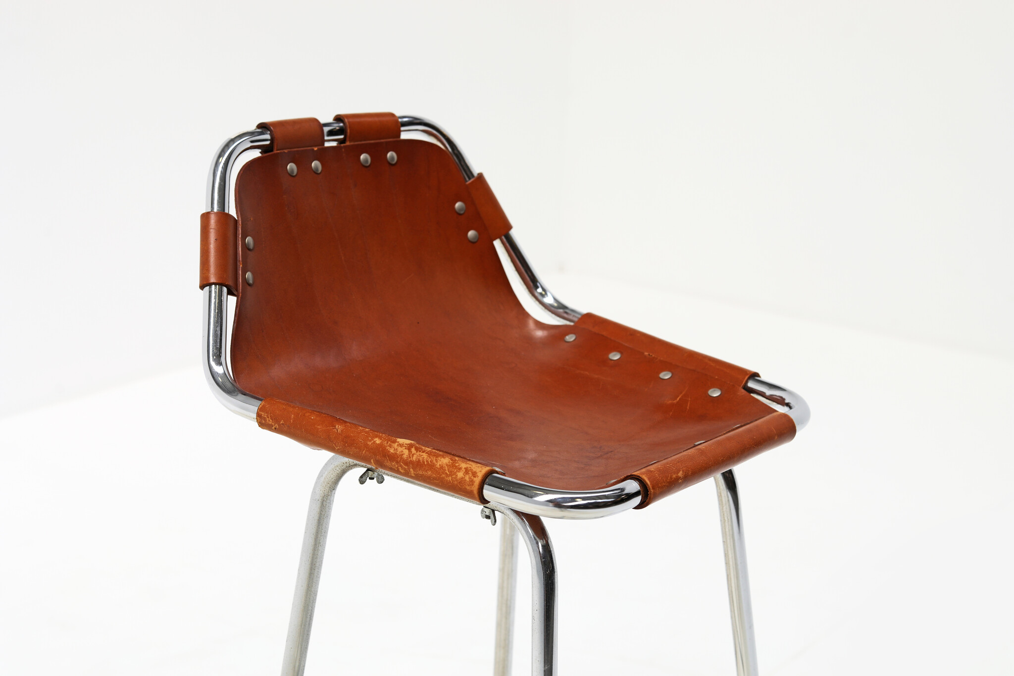 Vintage bar stool Les Arcs selected by Charlotte Perriand, 1960's