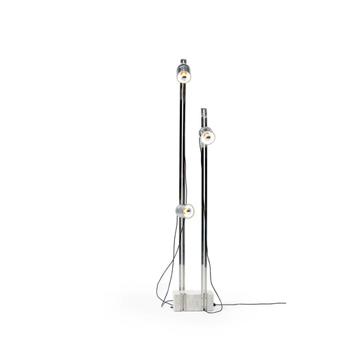 Italian chrome floor lamp