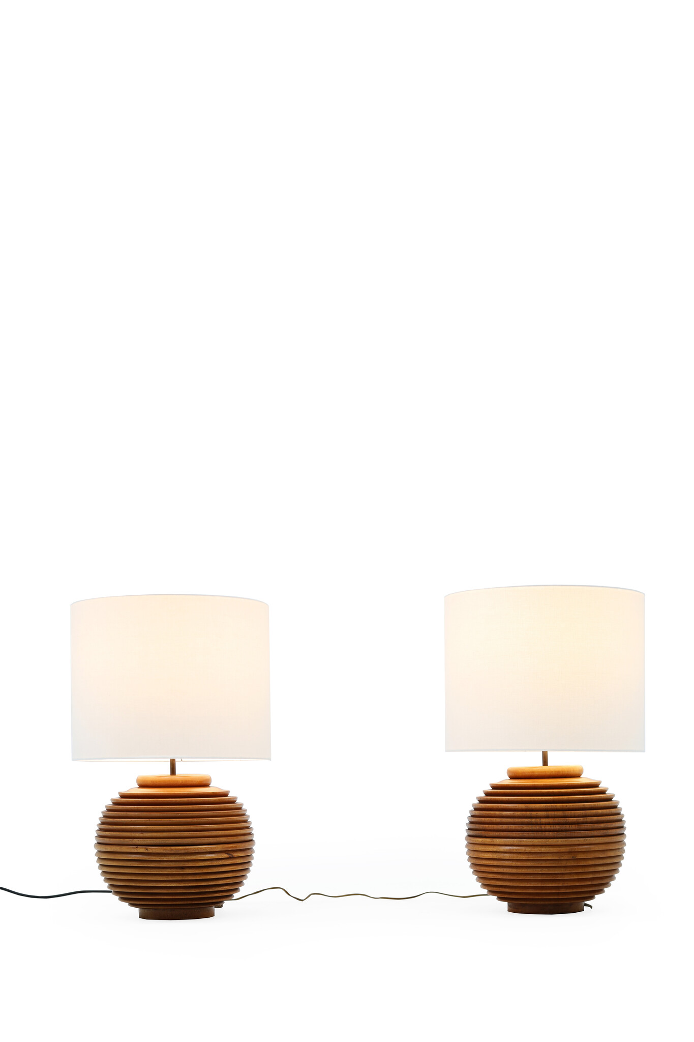 Turned Wood Table Lamps - THE HOUSE OF WAUW