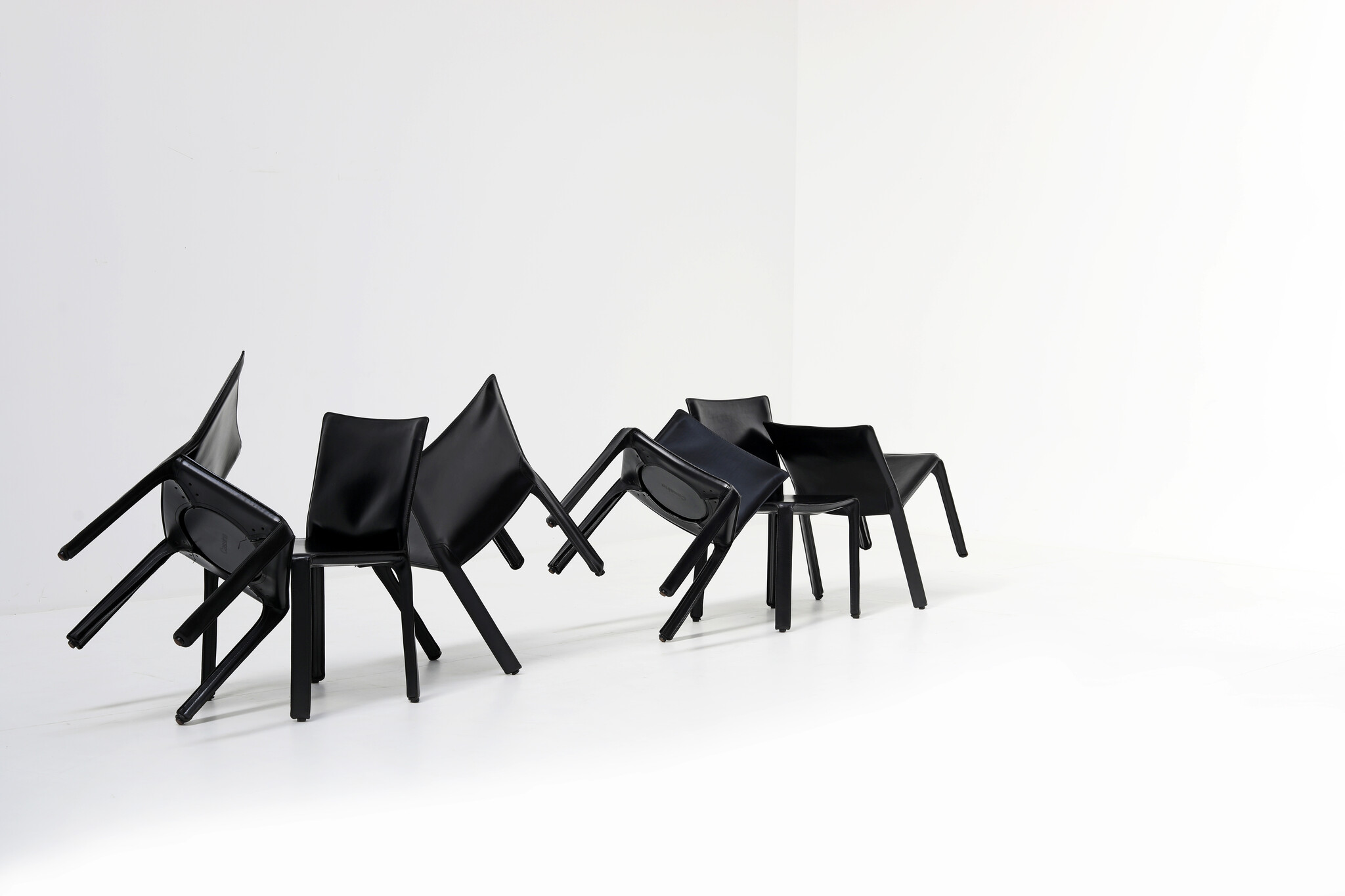Cab 412 Chairs by Mario Bellini for Cassina, 1980s