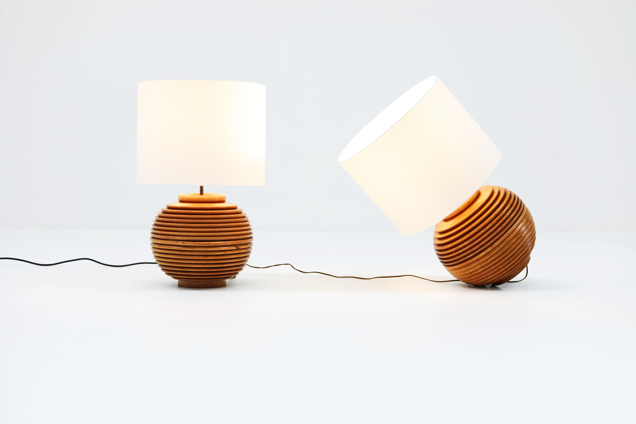 Unique wooden table lamps