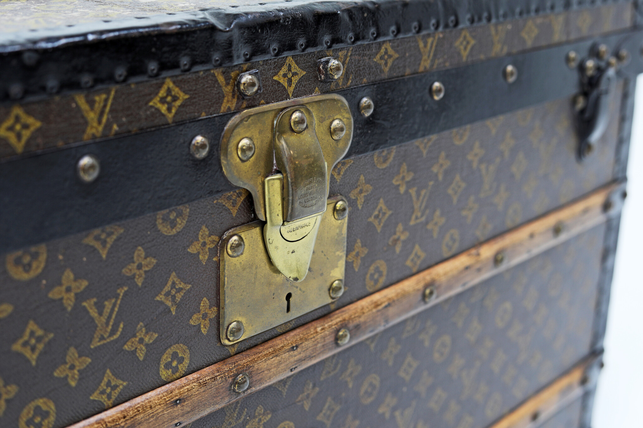 Leather Louis Vuitton wardrobe suitcase, 1920's - THE HOUSE OF WAUW