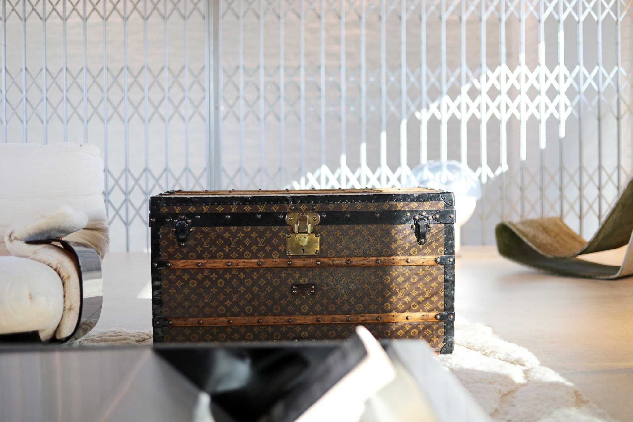 Leather Louis Vuitton wardrobe suitcase, 1920's - THE HOUSE OF WAUW