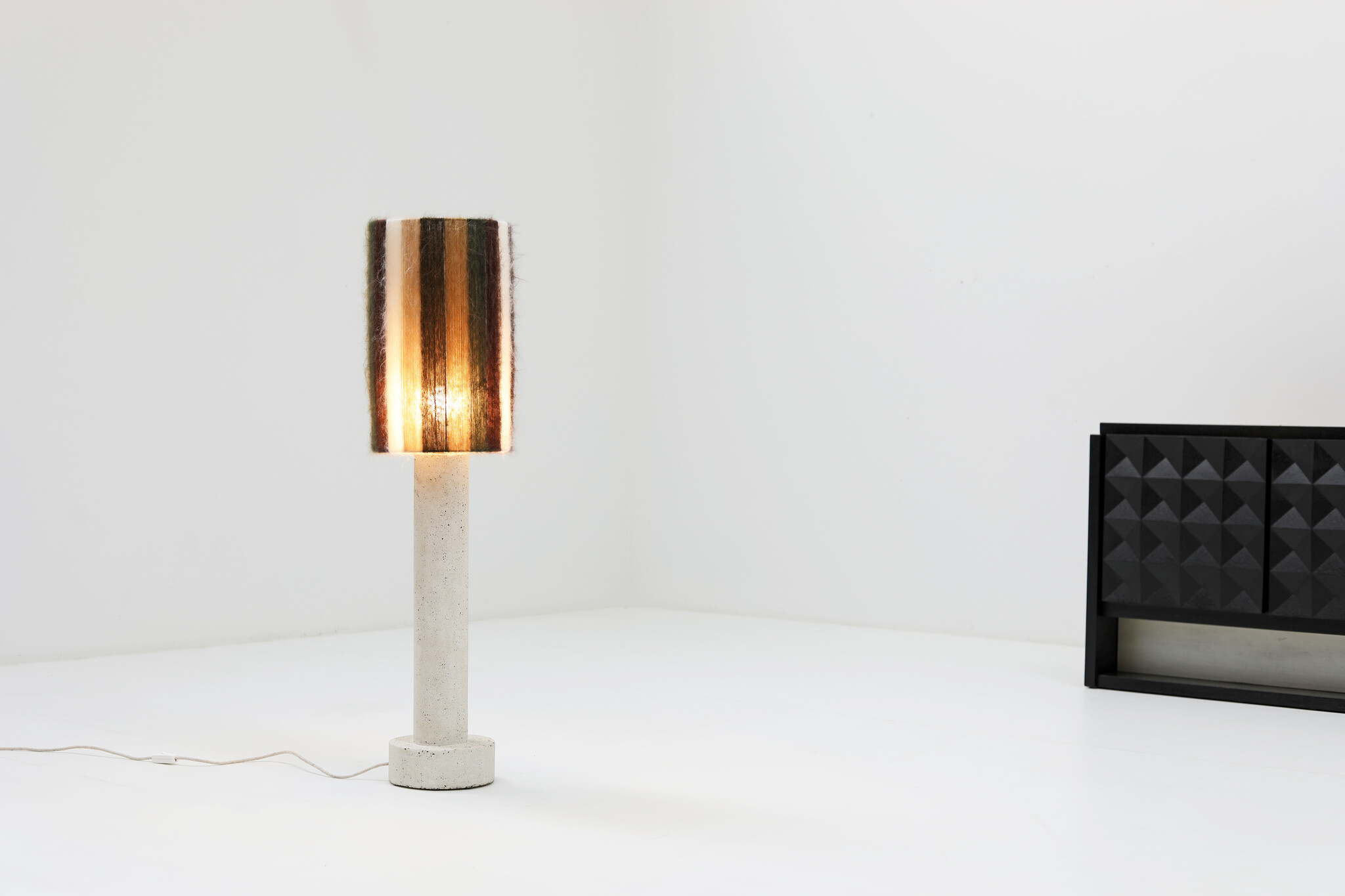 Concrete & Wool floor lamp