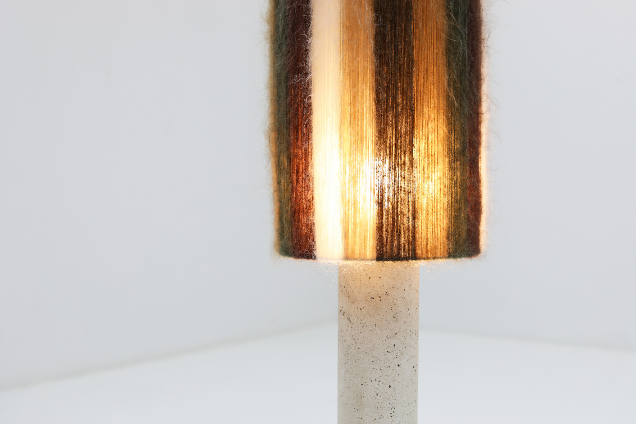 Concrete & Wool floor lamp