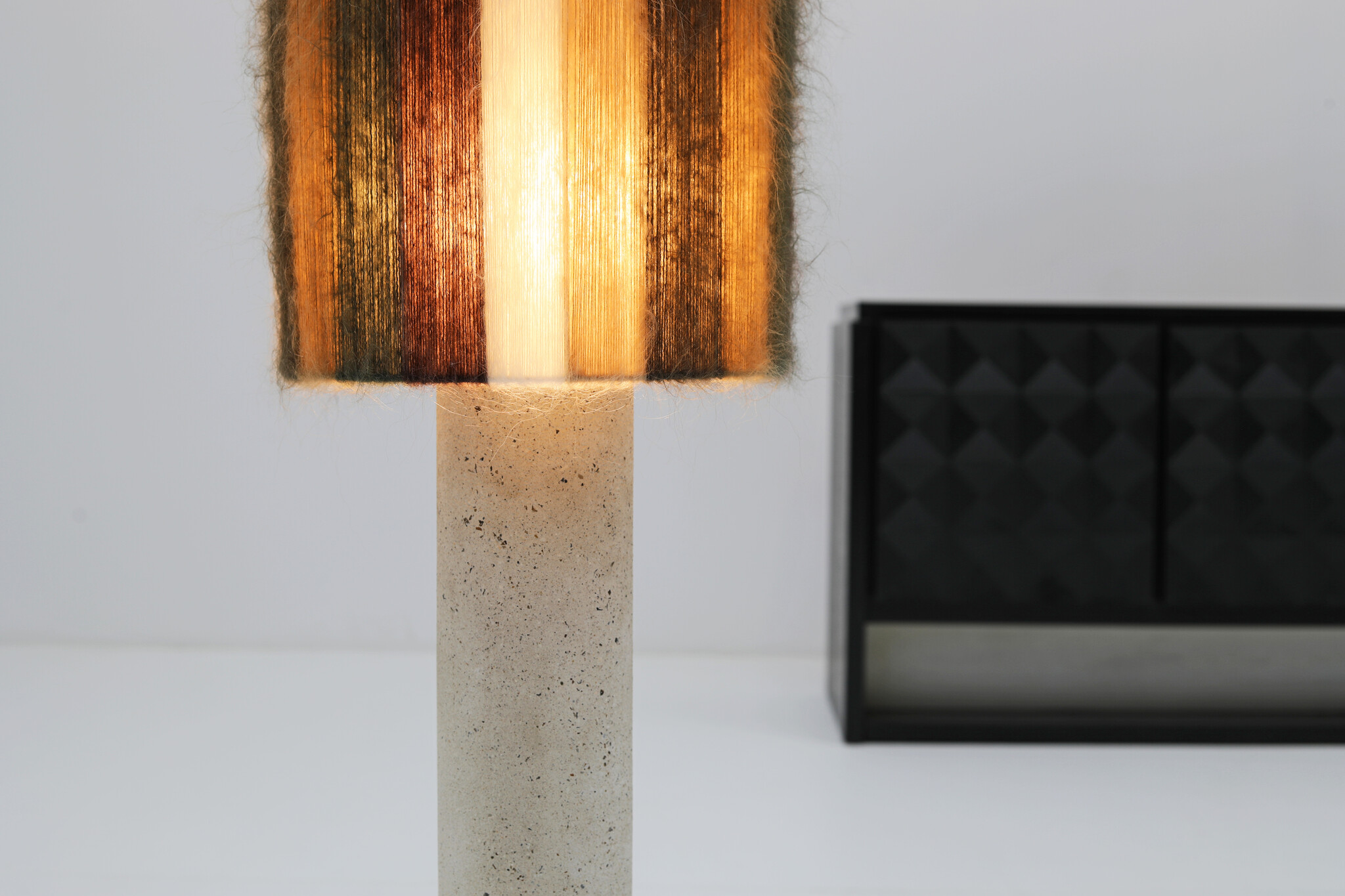 Concrete & Wool floor lamp