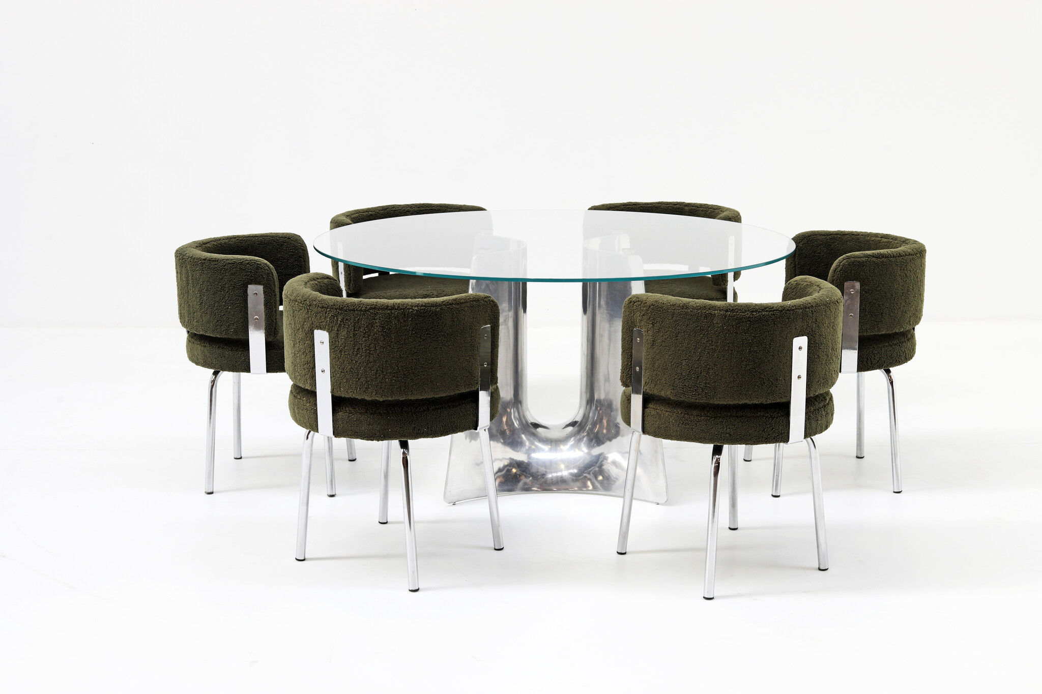 Gianni Moscatelli dining room chairs for Formanova, 1969