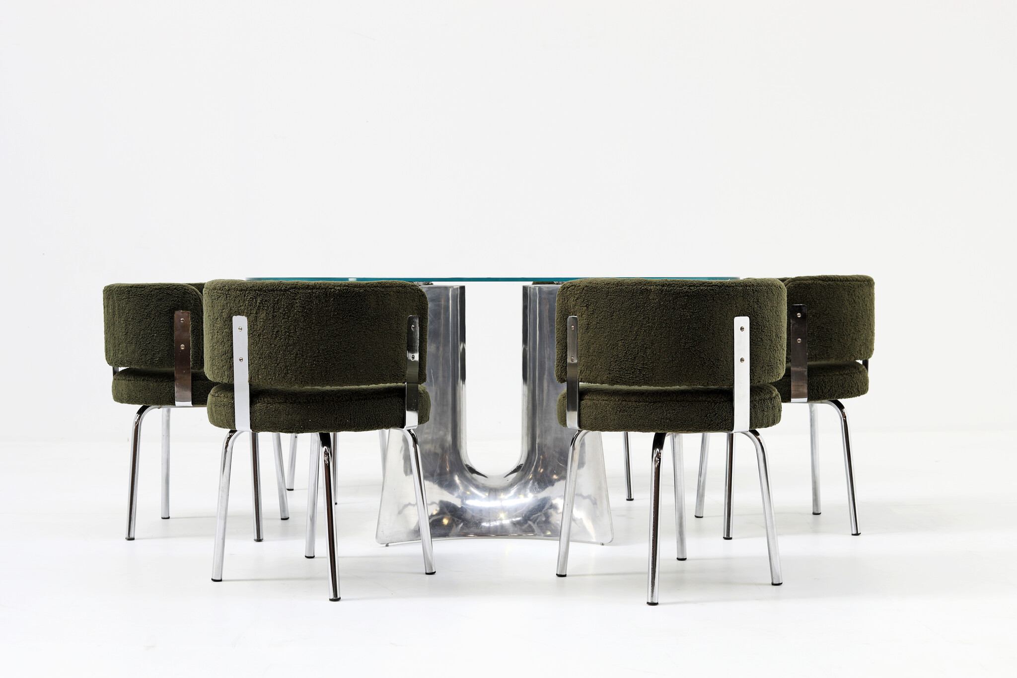 Gianni Moscatelli dining room chairs for Formanova, 1969