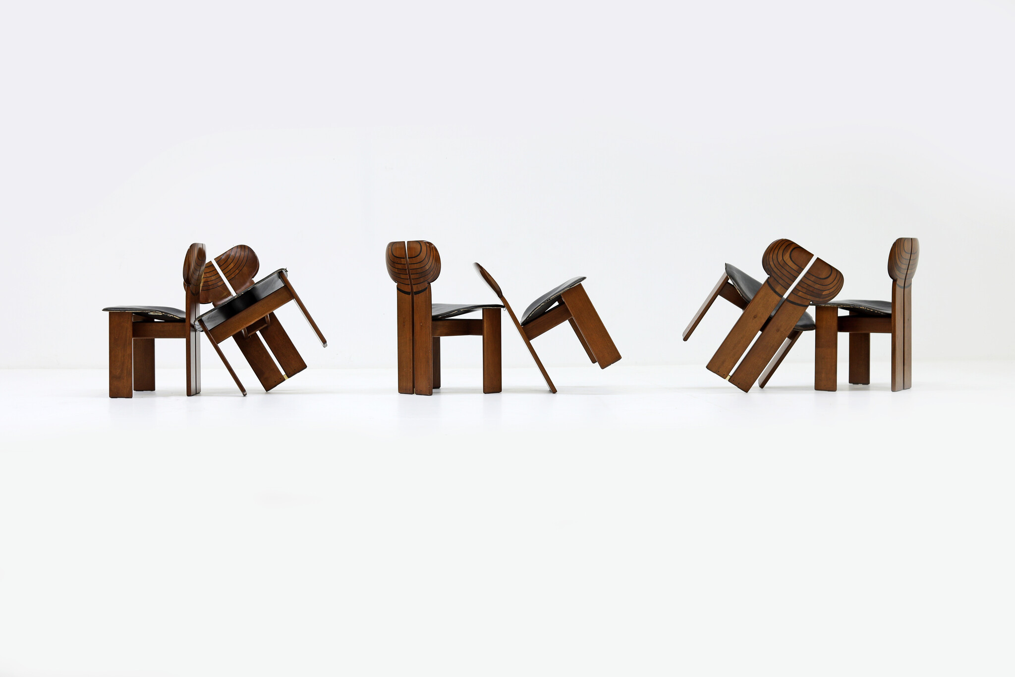 Chaises Africa par Afra & Tobia Scarpa pour Maxalto, Italie, années 1970